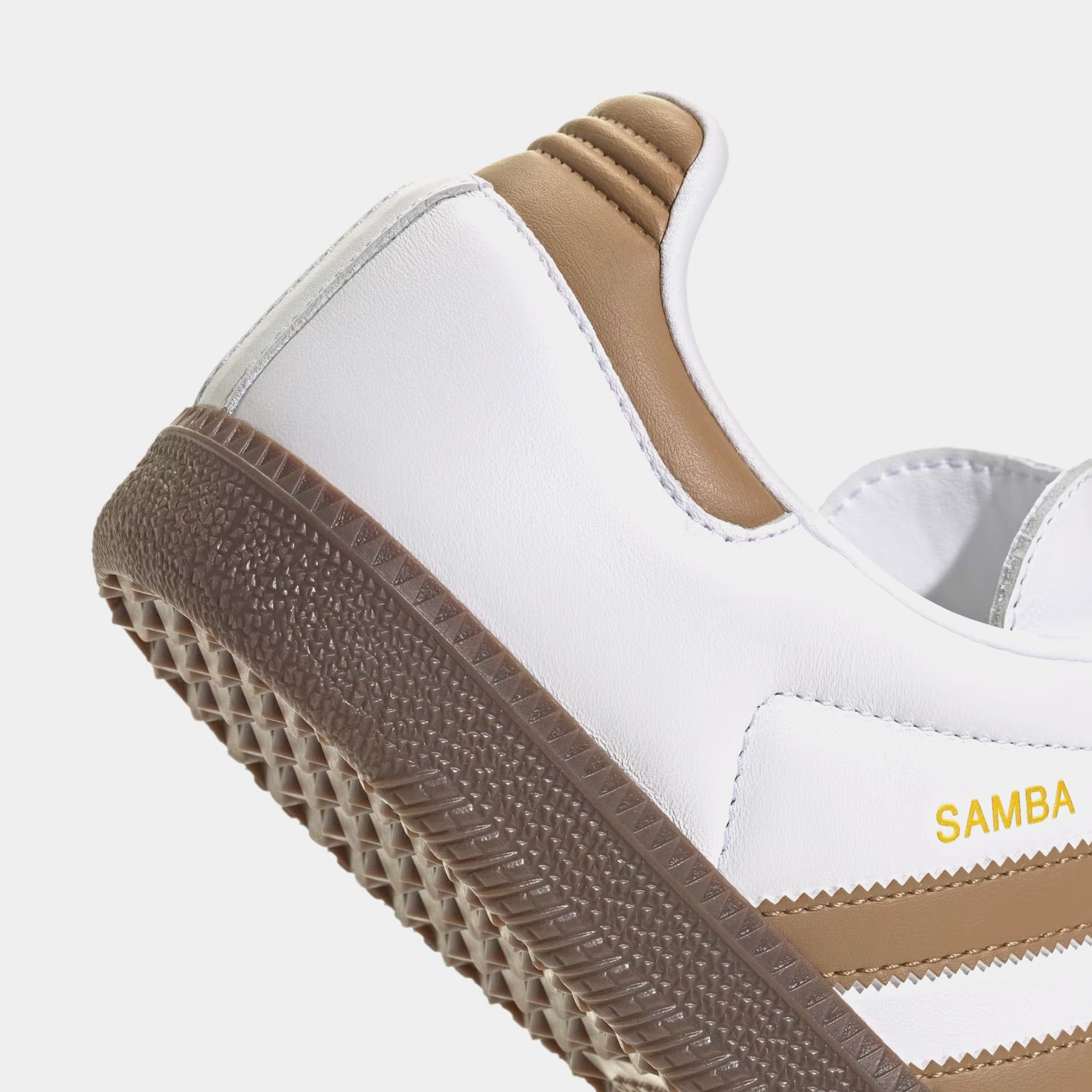 adidas Samba OG Mens Lifestyle Shoes (Cloud White/Brown Desert)
