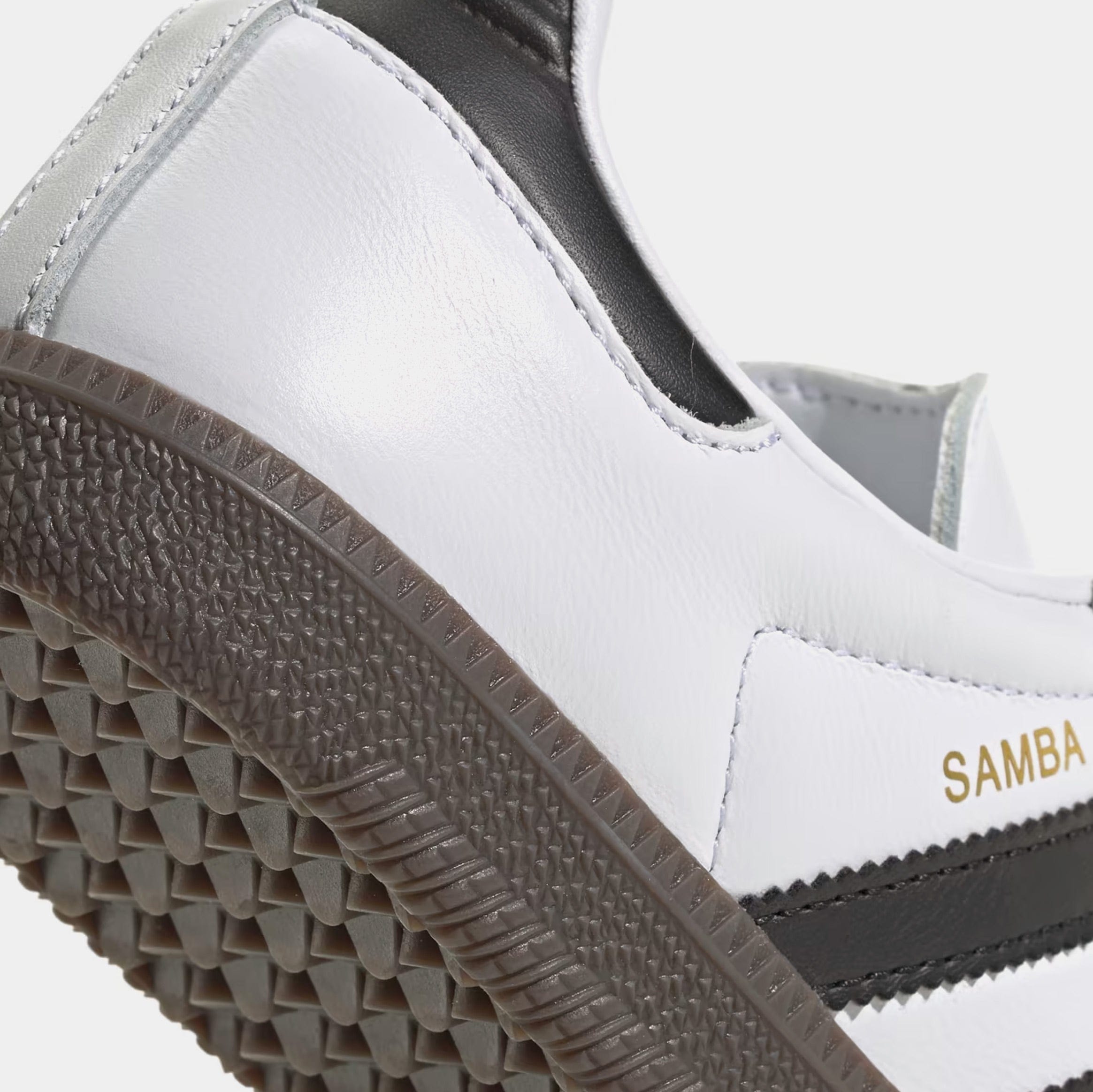 adidas Samba OG Grade School Lifestyle Shoes (White/Black)
