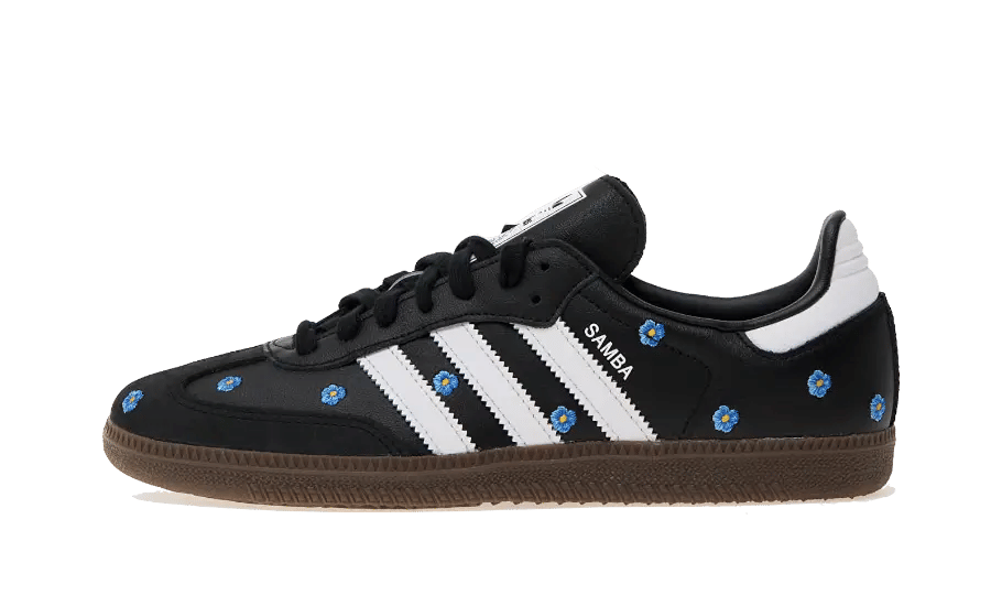 adidas Samba Light Blue Floral Black