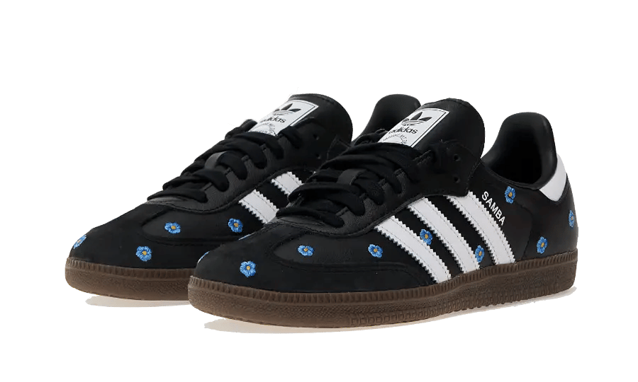 adidas Samba Light Blue Floral Black