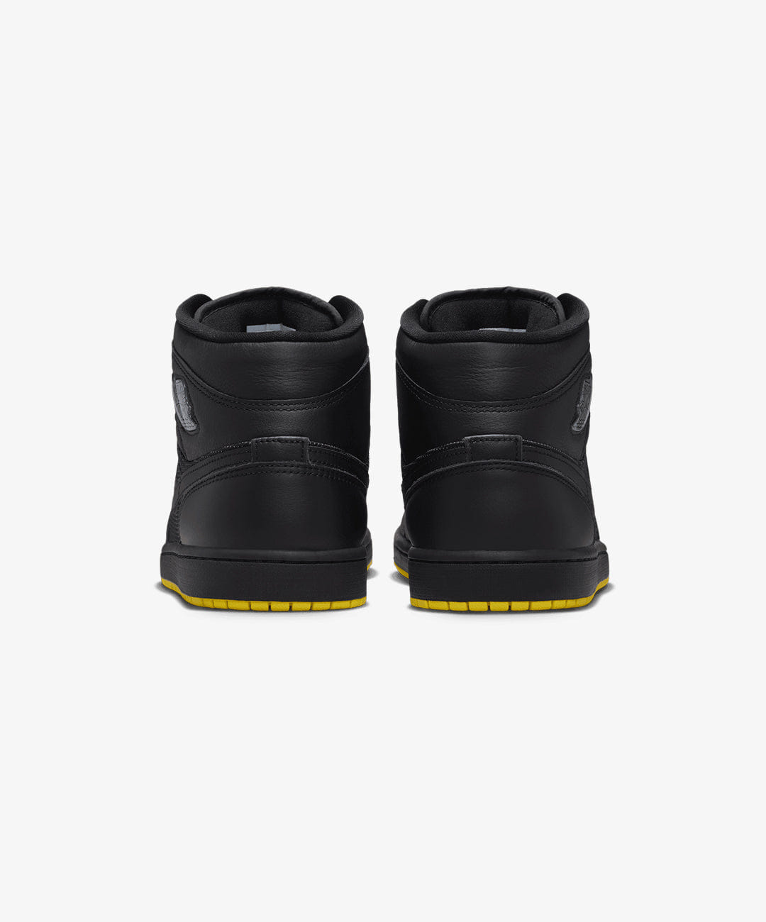 Air Jordan JORDAN | AIR JORDAN 1 MID SE { BLACK/SILVER - OPTI YELLOW