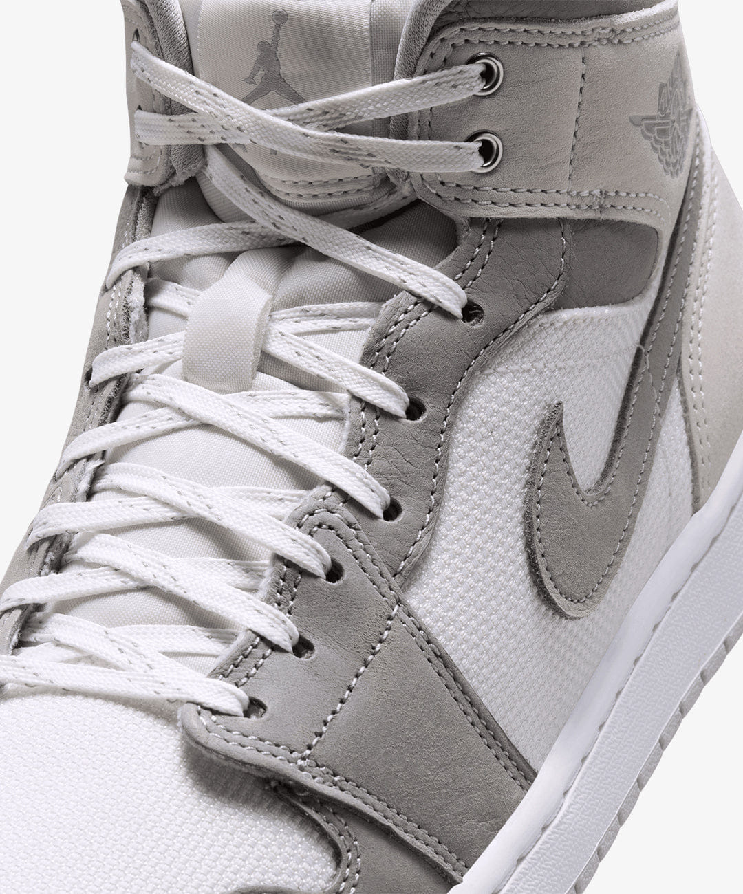 Air Jordan JORDAN | AIR JORDAN 1 MID SE { SUMMIT WHITE/LT SMOKE GREY - PHANTOM - SAIL
