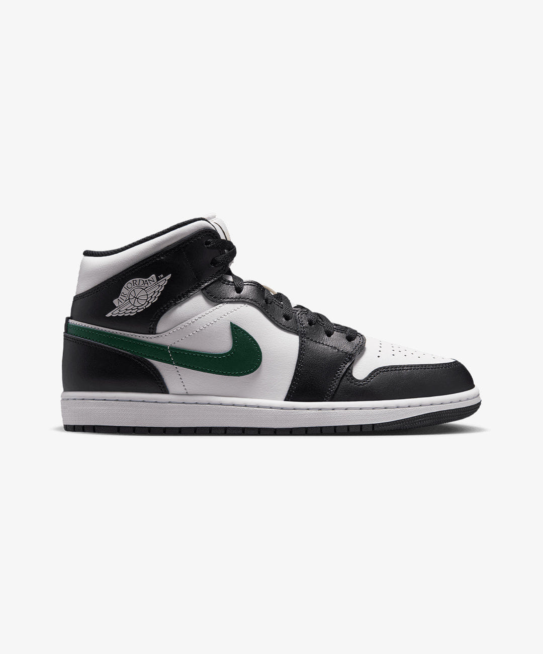 Air Jordan JORDAN | AIR JORDAN 1 MID { BLACK/SUMMIT WHITE - GORGE GREEN