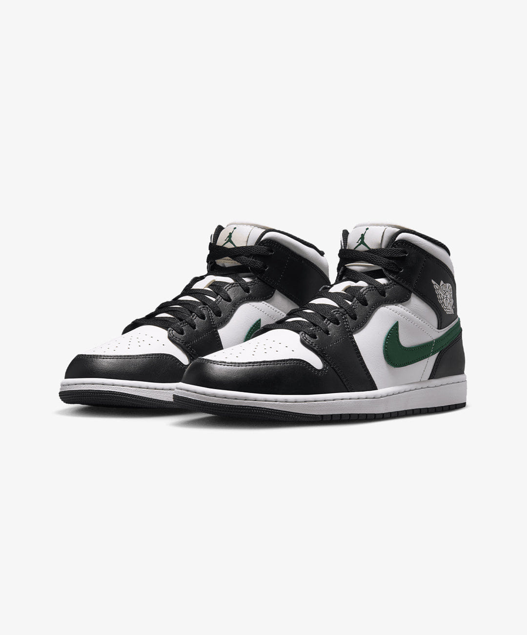 Air Jordan JORDAN | AIR JORDAN 1 MID { BLACK/SUMMIT WHITE - GORGE GREEN