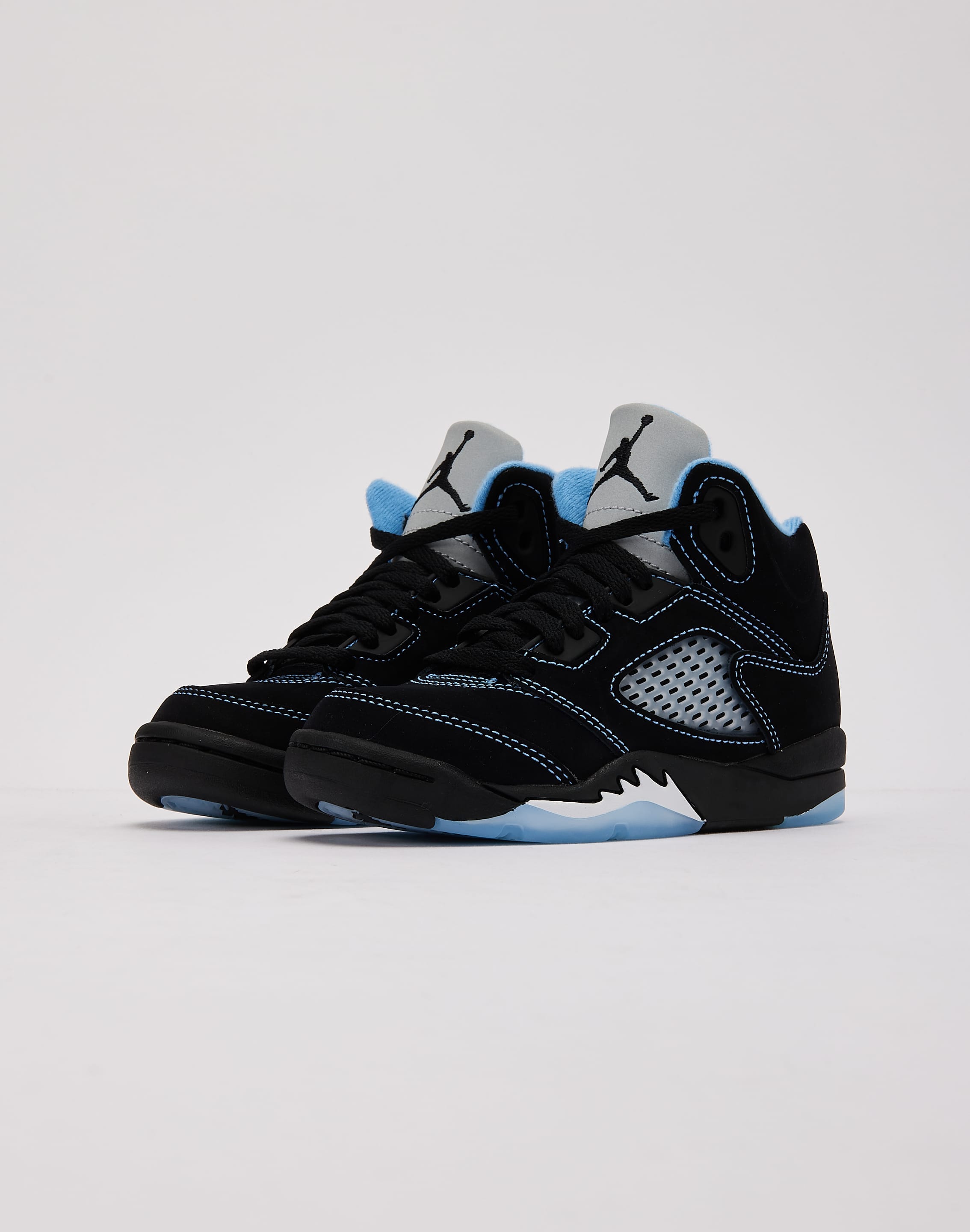 Air Jordan Jordan Air Jordan 5 Retro Black and University Blue Pre - School
