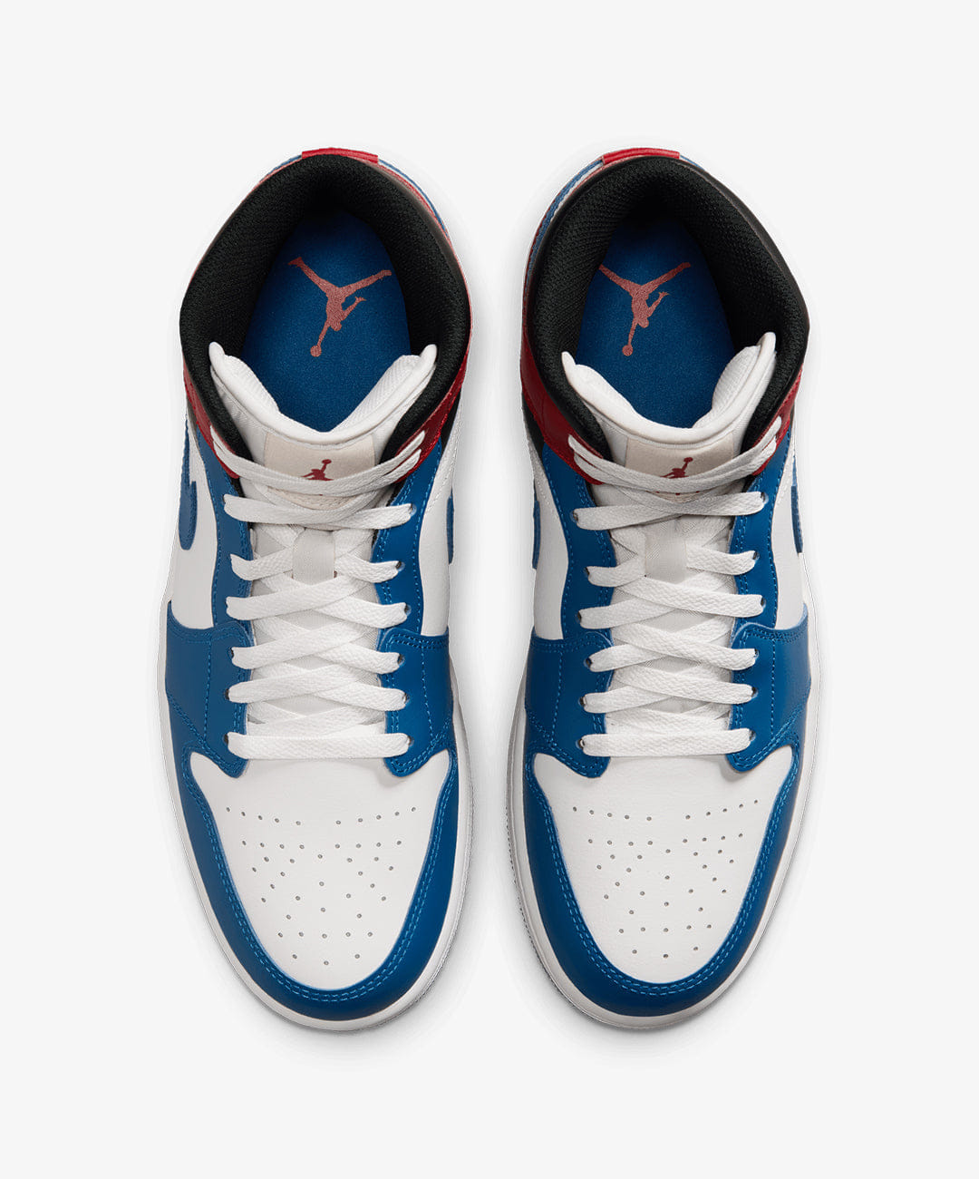 Air Jordan JORDAN | AIR JORDAN 1 MID {TRUE BLUE/SUMMIT WHITE - VARSITY RED - BLACK