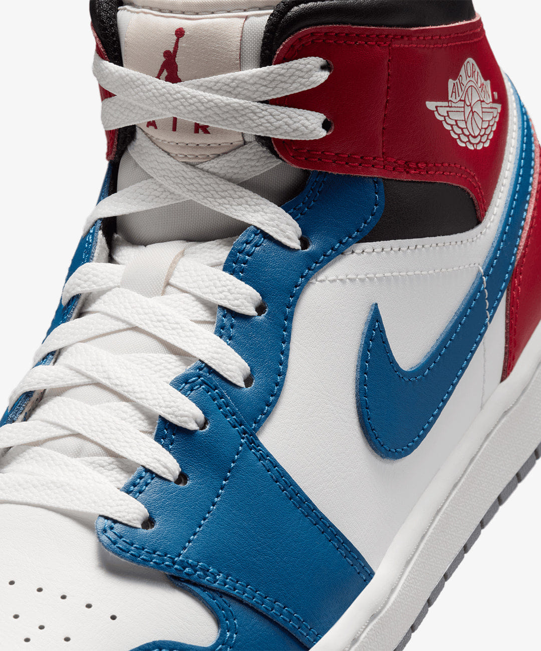 Air Jordan JORDAN | AIR JORDAN 1 MID {TRUE BLUE/SUMMIT WHITE - VARSITY RED - BLACK