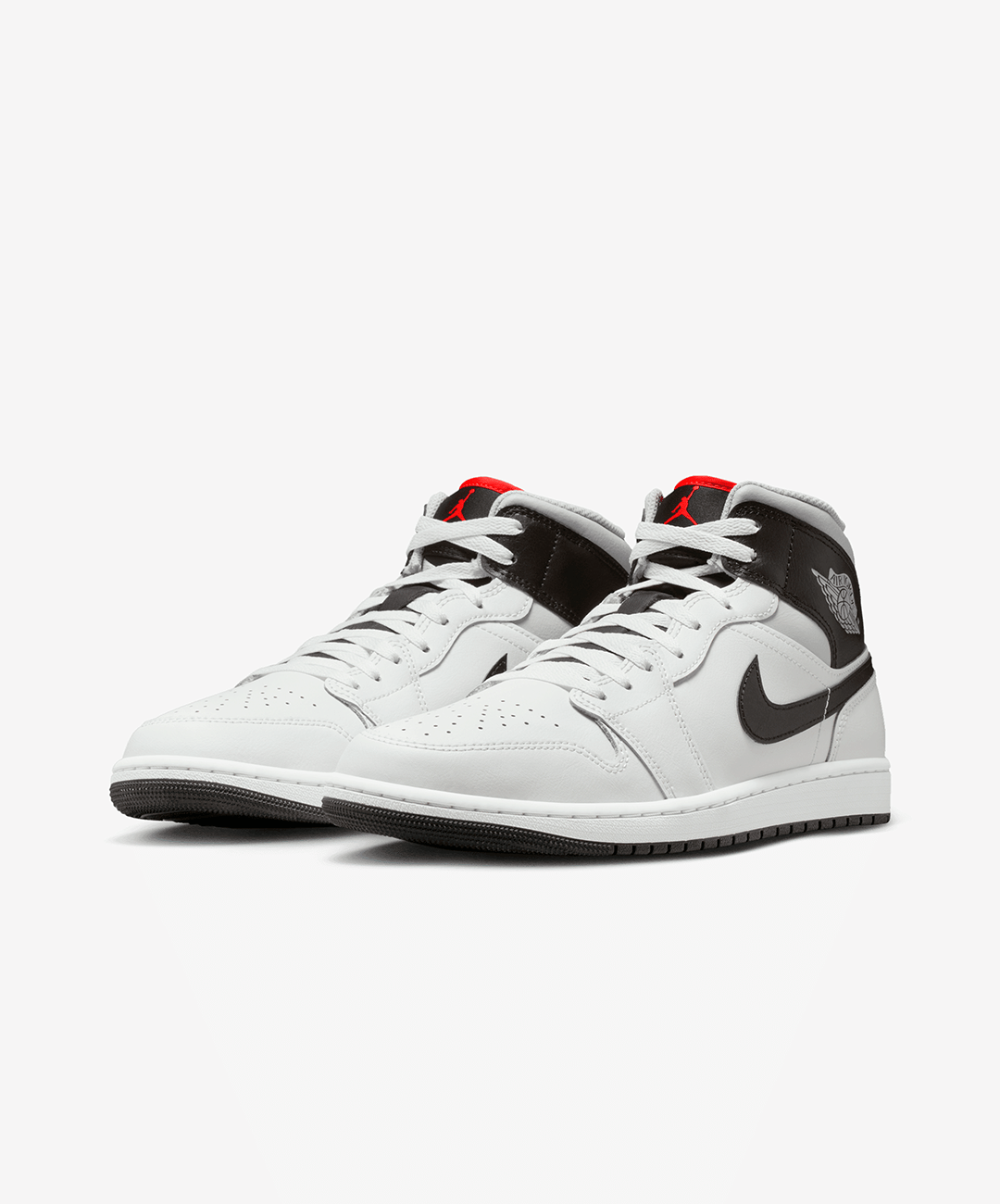 Air Jordan JORDAN | AIR JORDAN 1 MID { SUMMIT WHITE/BLACK - NEUTRAL GREY