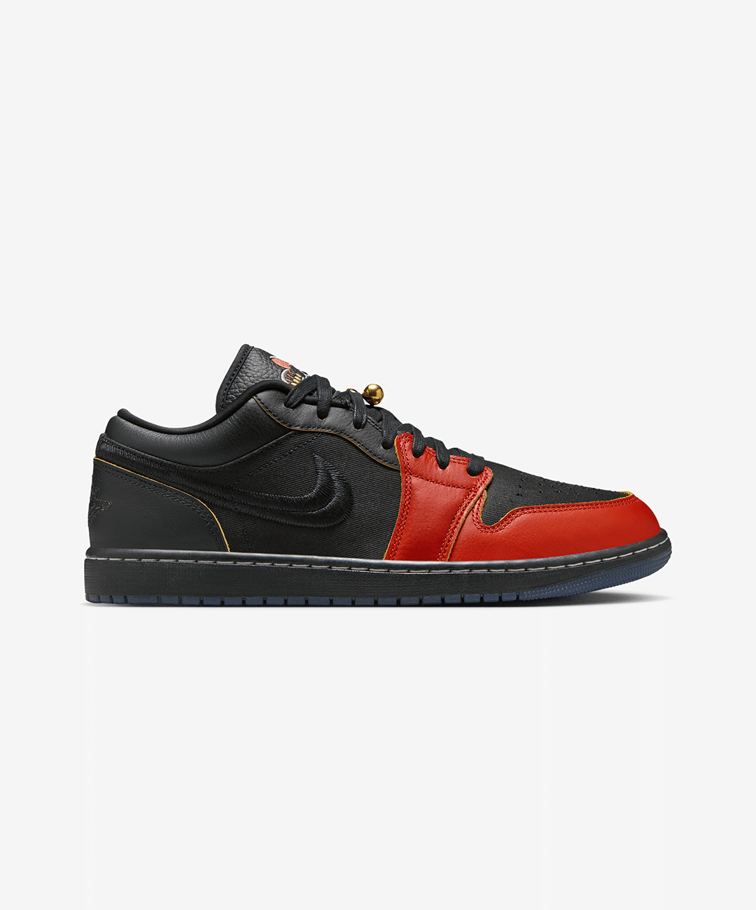 Air Jordan JORDAN | AIR JORDAN 1 LOW SE { BLACK/BLACK - DRAGON RED - BLACK