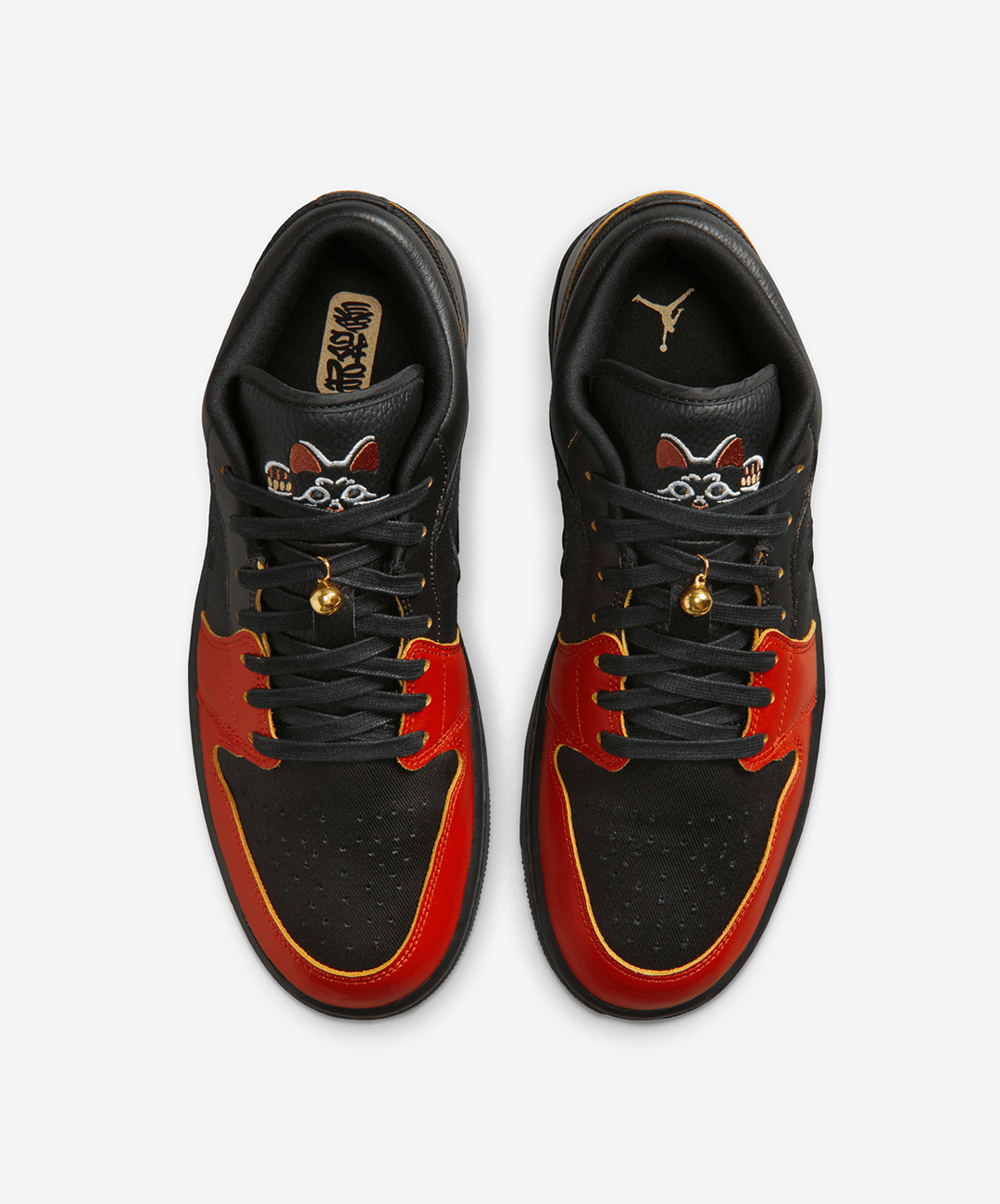 Air Jordan JORDAN | AIR JORDAN 1 LOW SE { BLACK/BLACK - DRAGON RED - BLACK