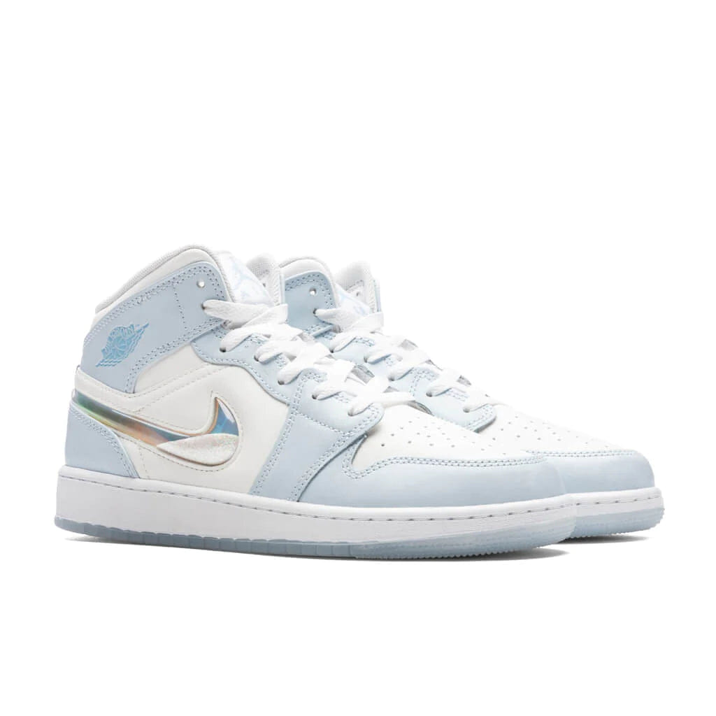 Air Jordan Jordan 1 Mid SE Glitter Swoosh GS