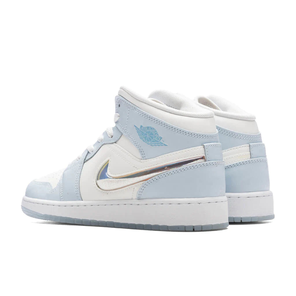Air Jordan Jordan 1 Mid SE Glitter Swoosh GS