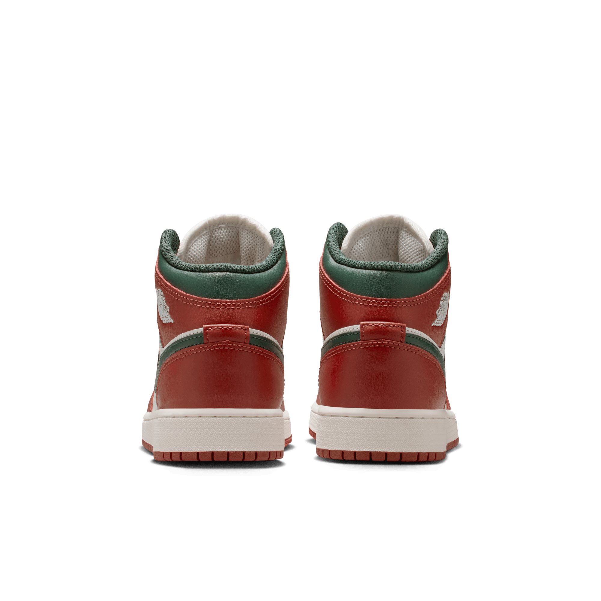 AIR JORDAN 1 MID (GS) - SAIL / REDSTONE / MIDNIGHT GREEN