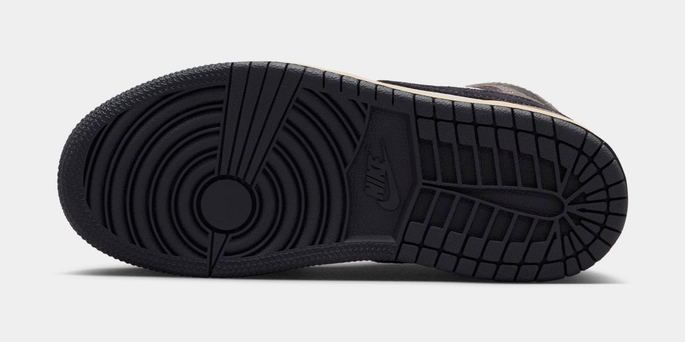 Air Jordan 1 Mid SE Preschool Lifestyle Shoes (White/Oil Grey/Cave Stone/Dark Sulfur)