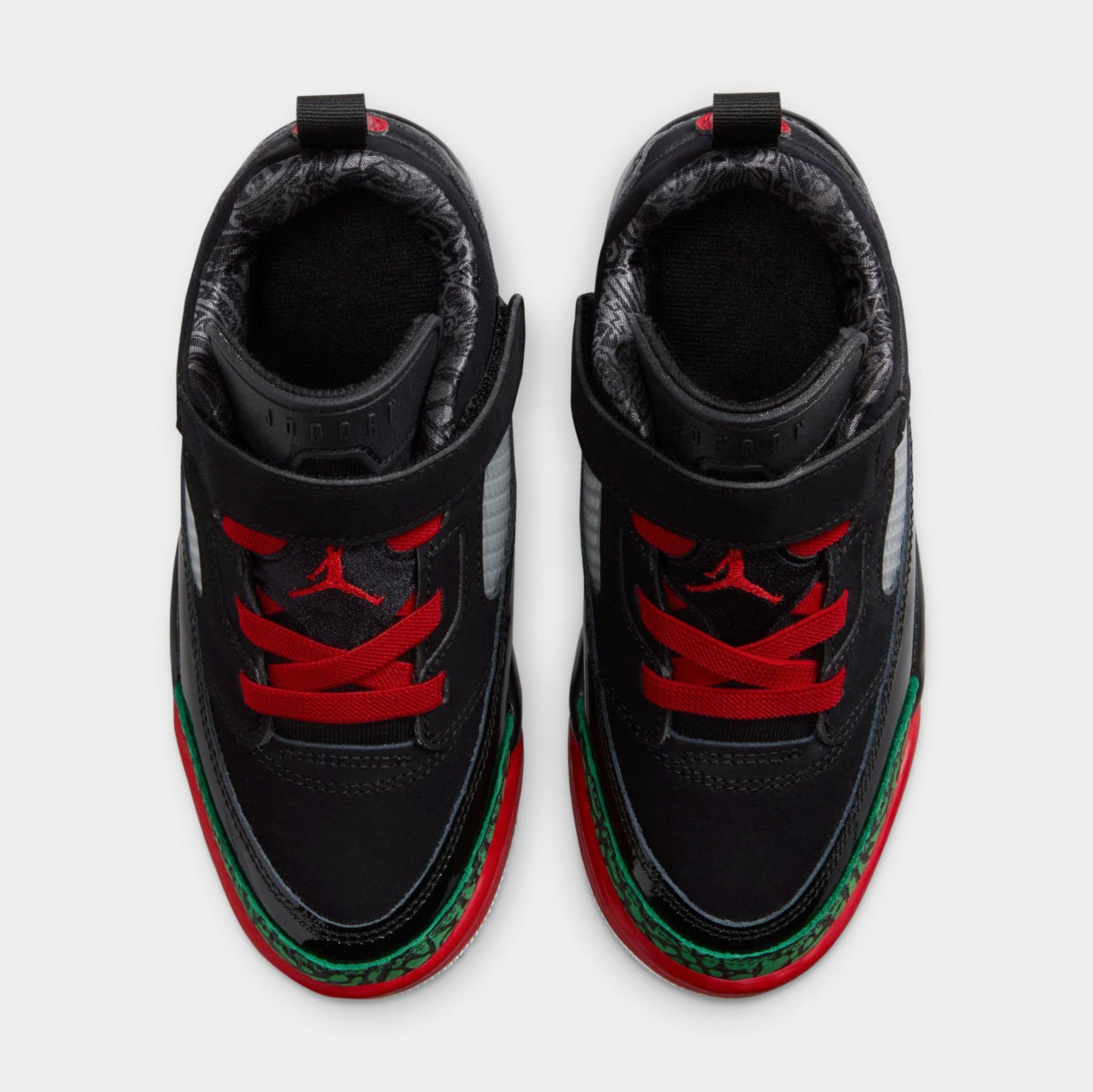 Air Jordan Spizike Low Preschool Lifestyle Shoes (Black/Vasity Red/Classic Green/White)