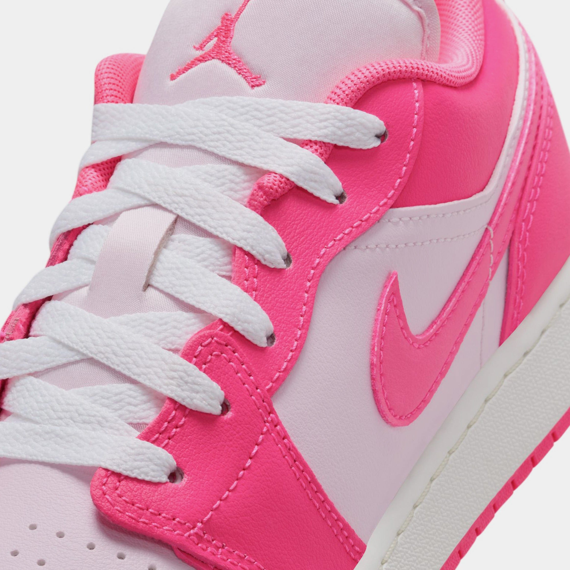 Air Jordan 1 Low Grade School Lifestyle Shoes (Pink Foam/Summit White/Hyper Pink)