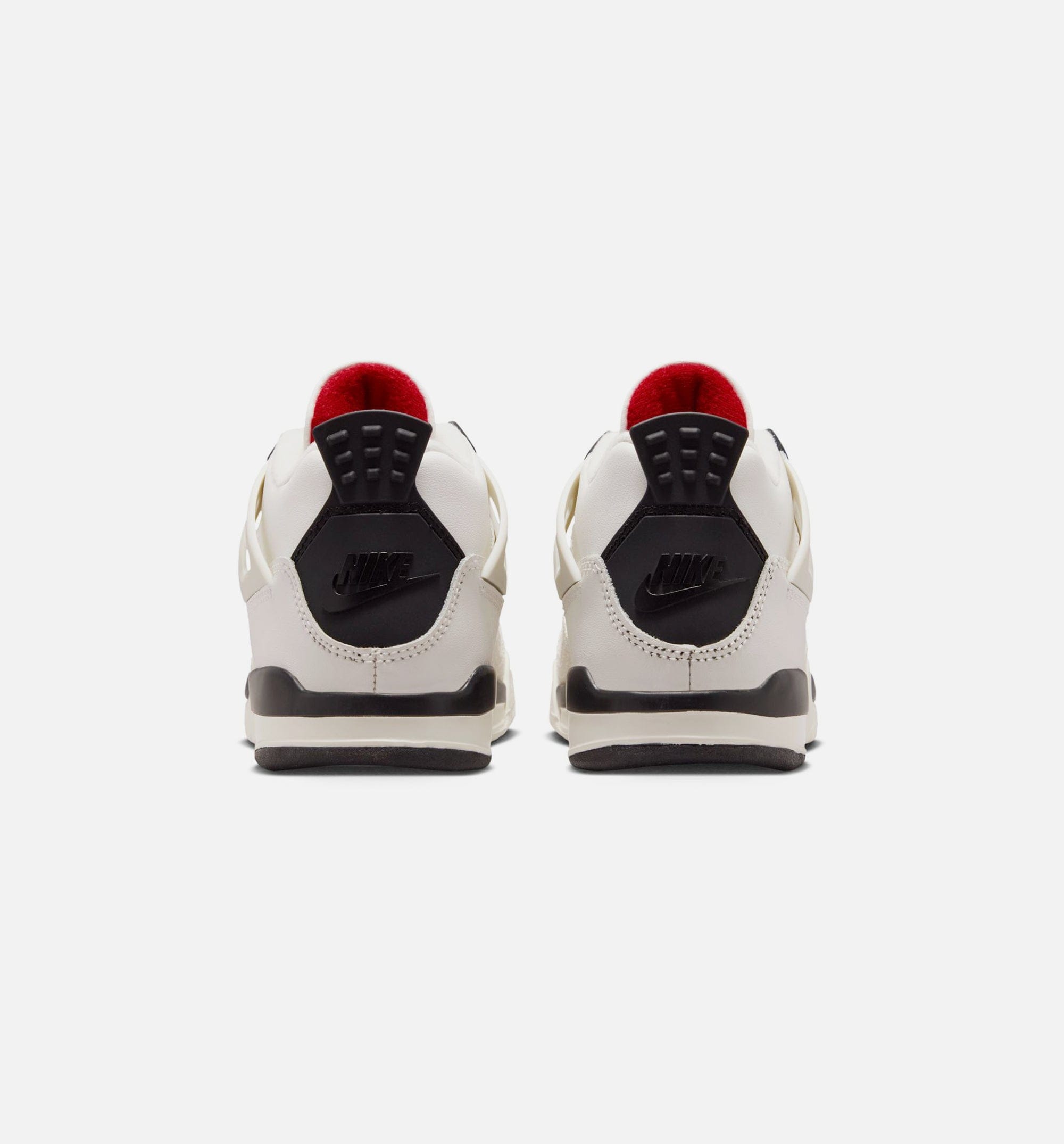 Air Jordan 4 Retro Flight Club Preschool Lifestyle Shoe - Sail/Black/University Red
