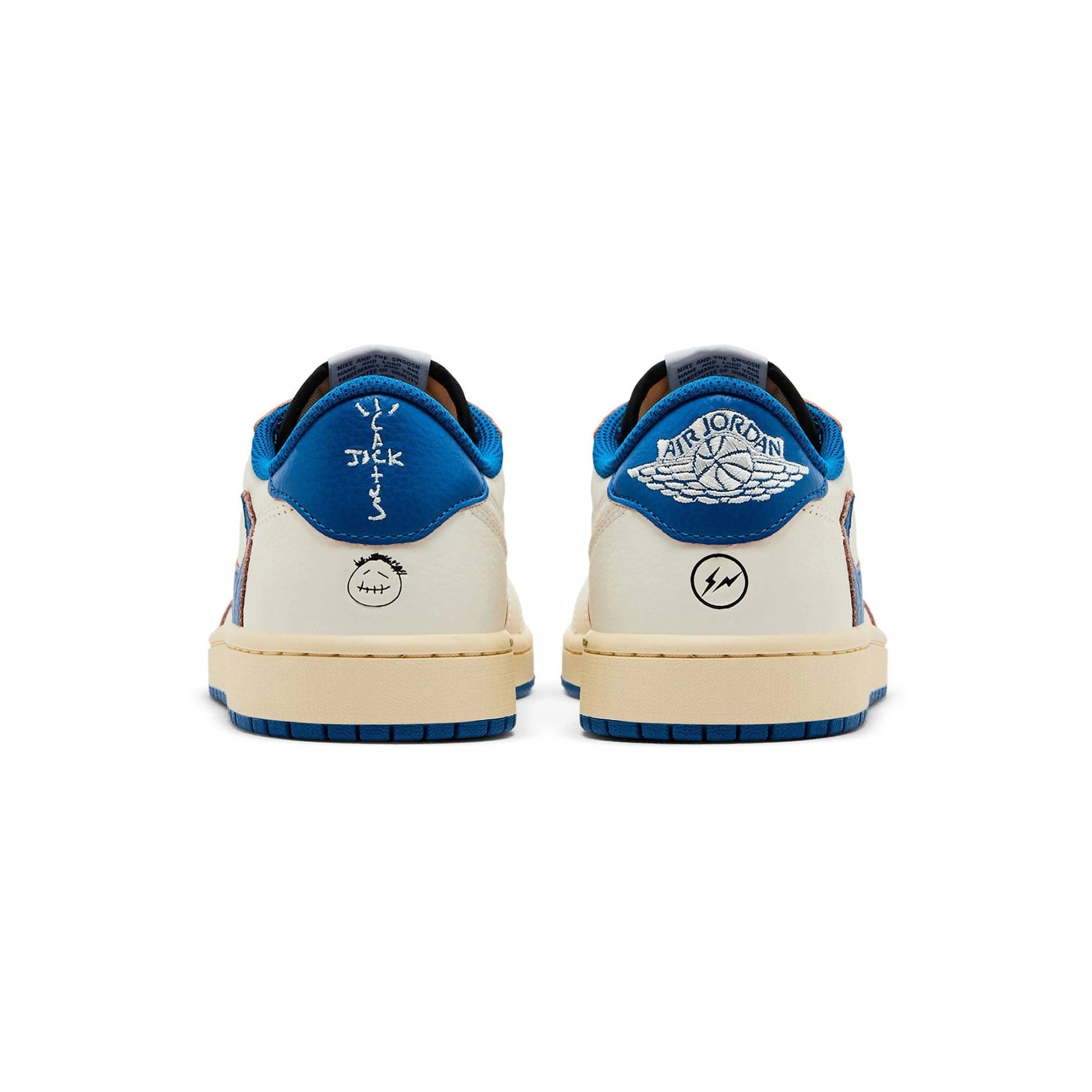 Air Jordan 1 Retro Low OG SP Fragment x Travis Scott Sail / Military Blue (2025)