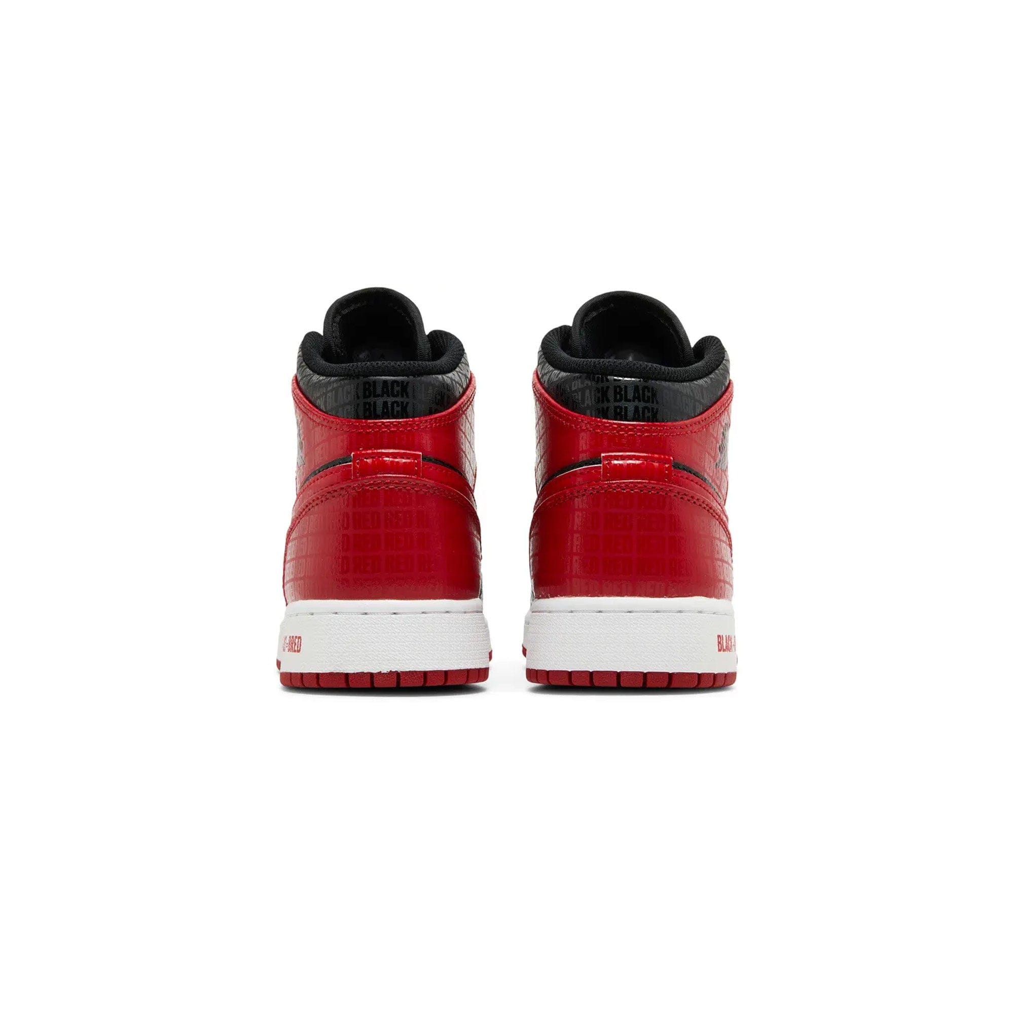 Air Jordan 1 Mid SS Bred Text GS (2022)