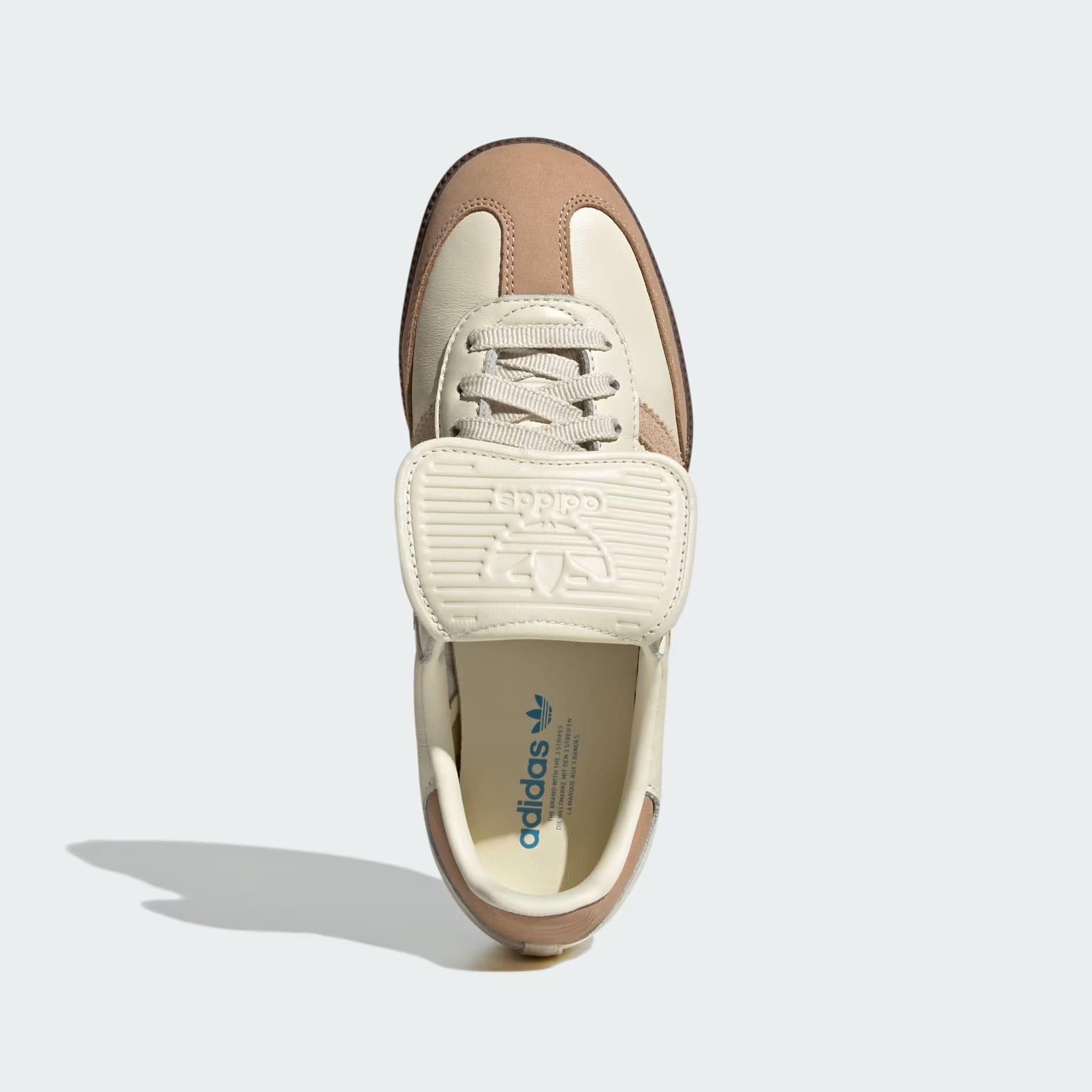 adidas WMNS SAMBA LONG TONGUE - CREAM WHITE / WARM SANDSTONE