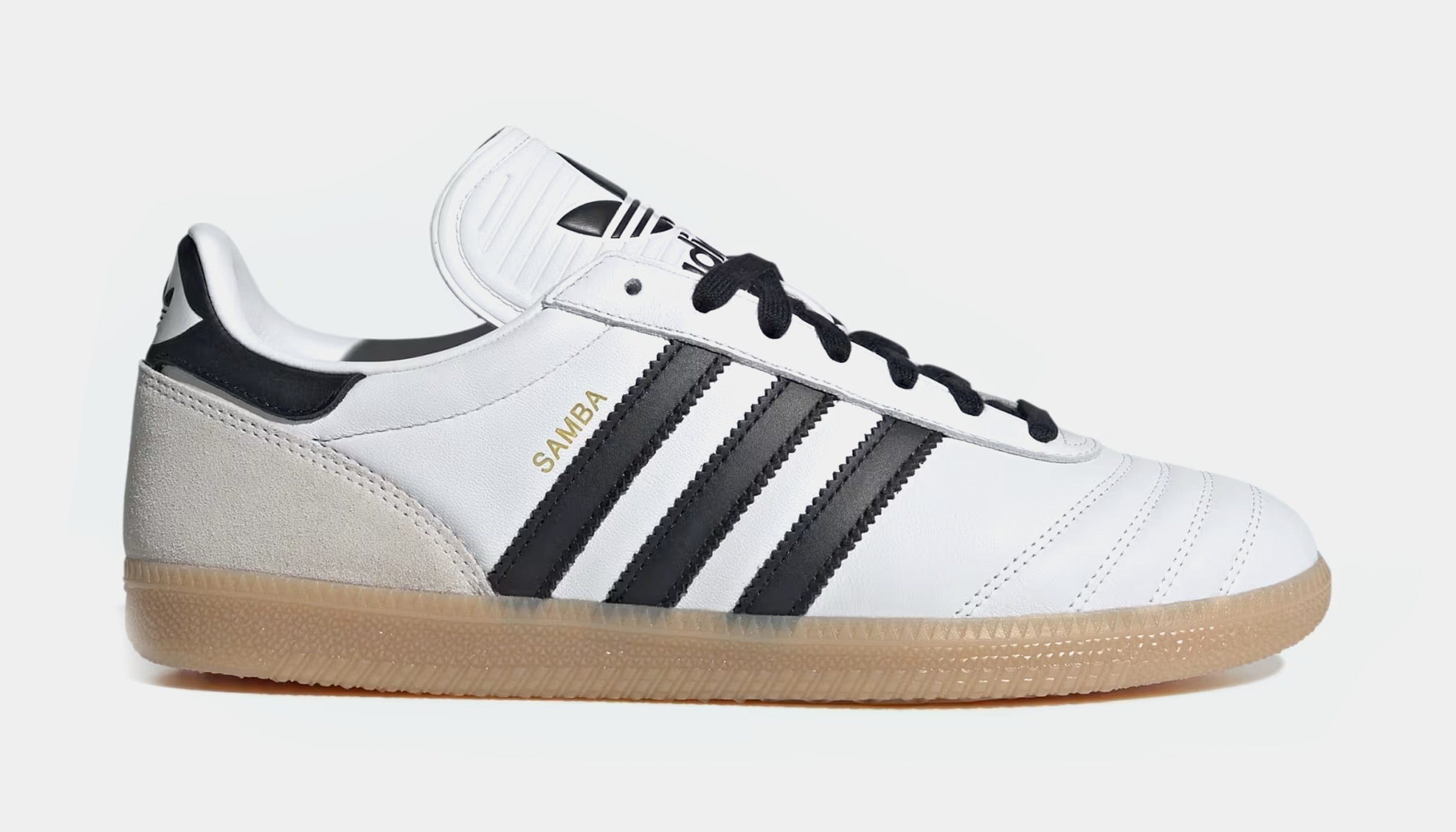 adidas Samba JP Mens Lifestyle Shoes (Cloud White/Black/Gum)
