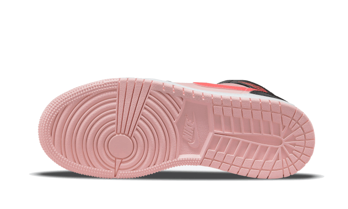 Air Jordan 1 Mid Black Pink Crimson