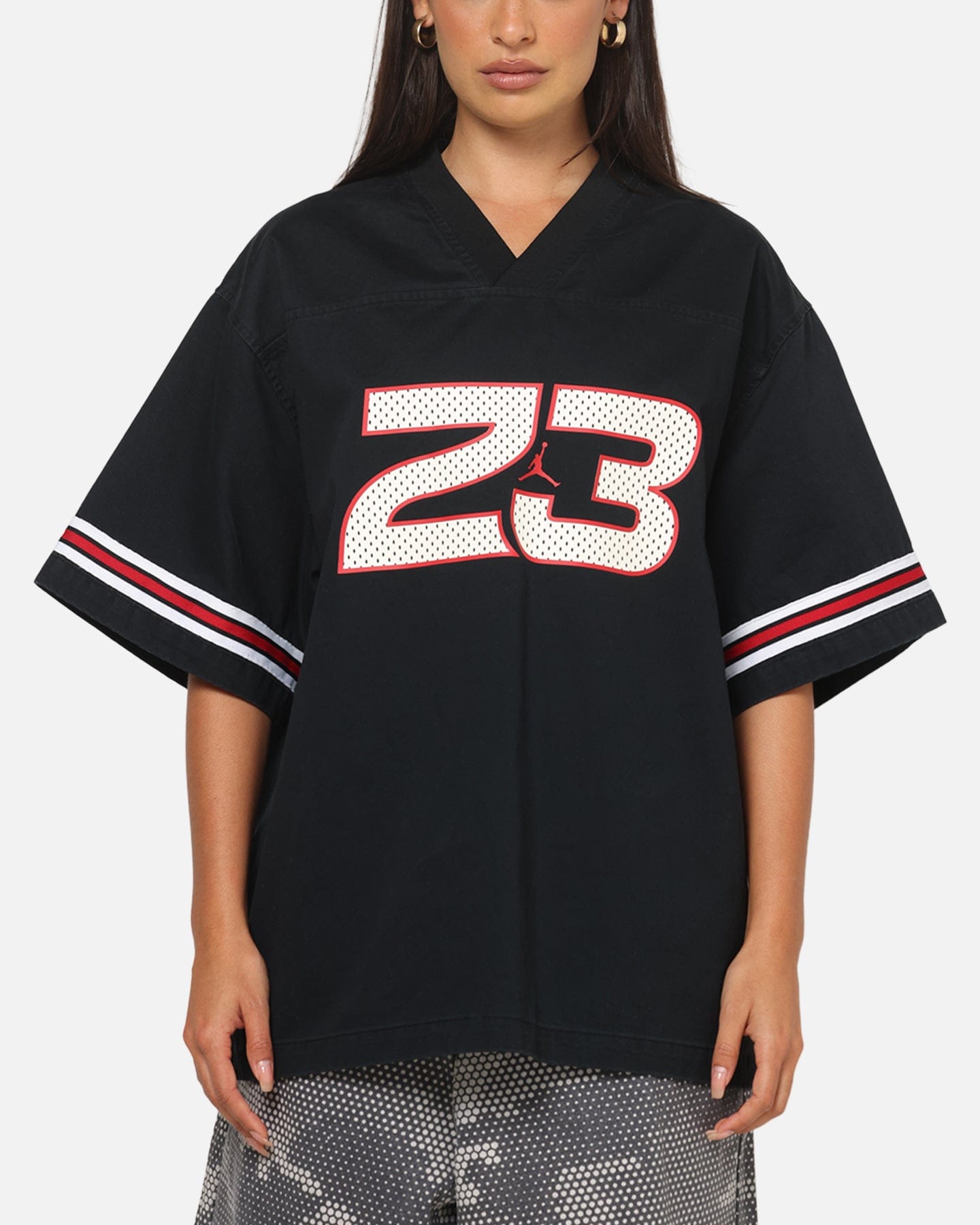 Air Jordan Jordan Women's Flight Woven Jersey Top Black