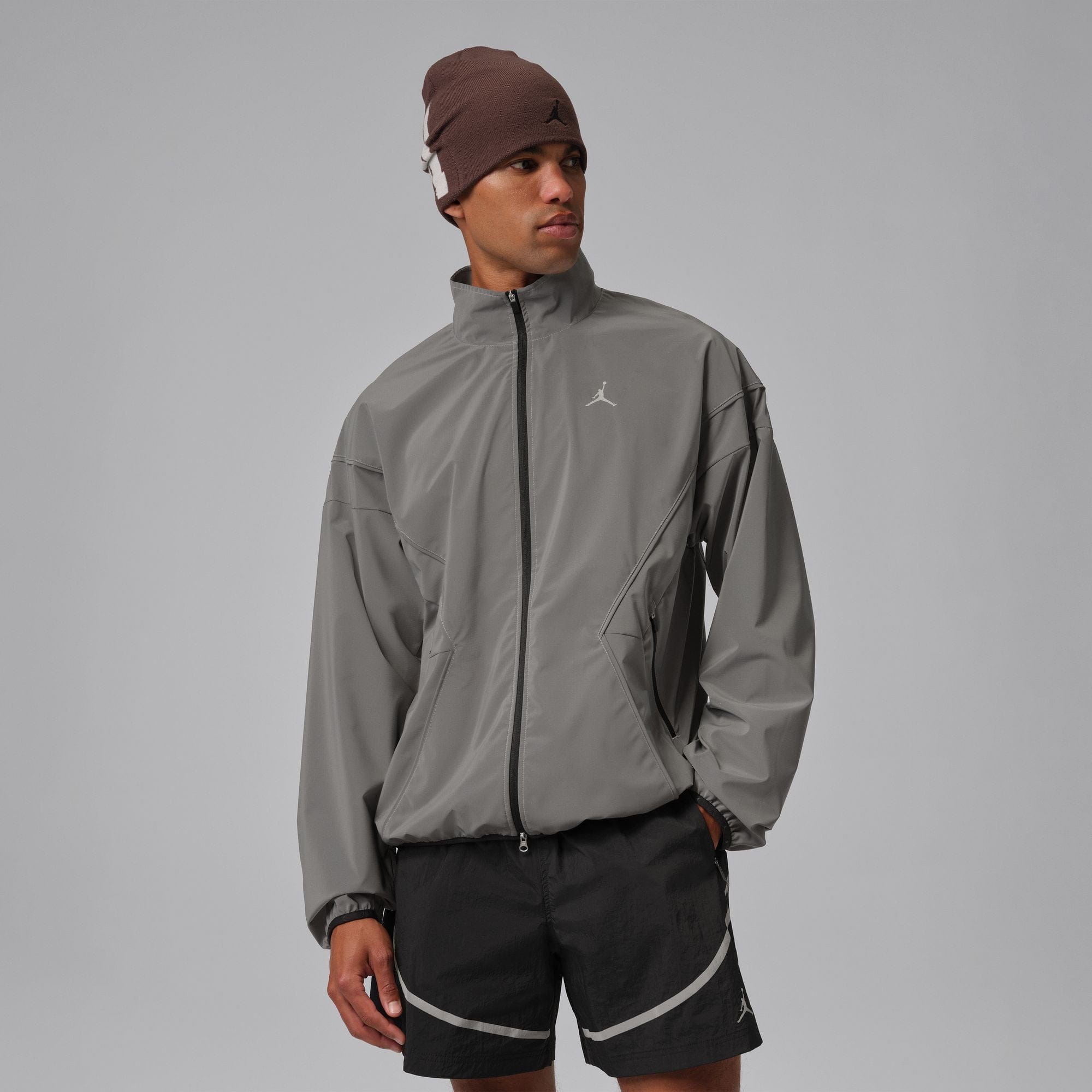 Air Jordan Mens Brooklyn Hike Mike Reflective Jacket