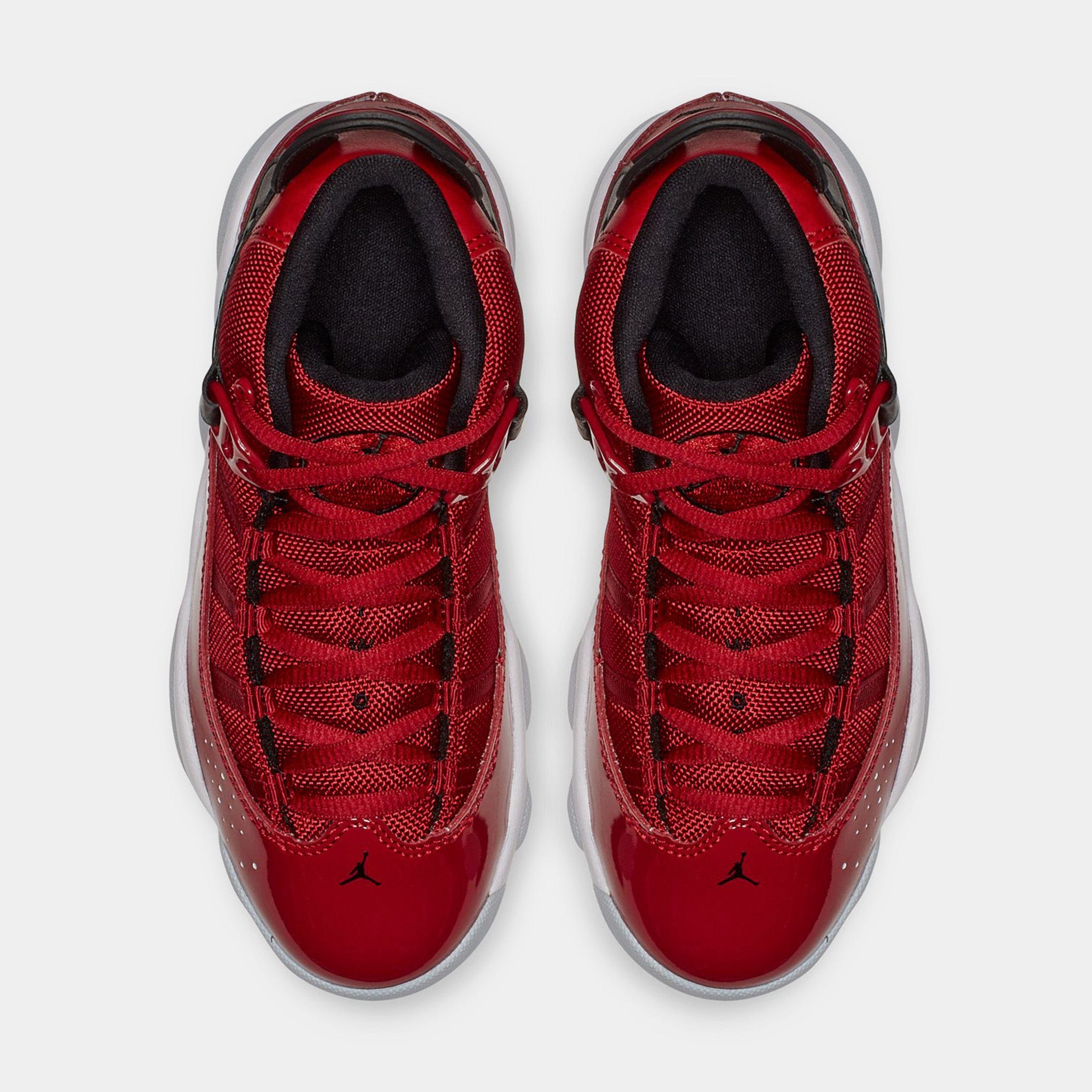 Air Jordan 6 Rings Preschool Basketball Shoes (Gym Red/Black/White)