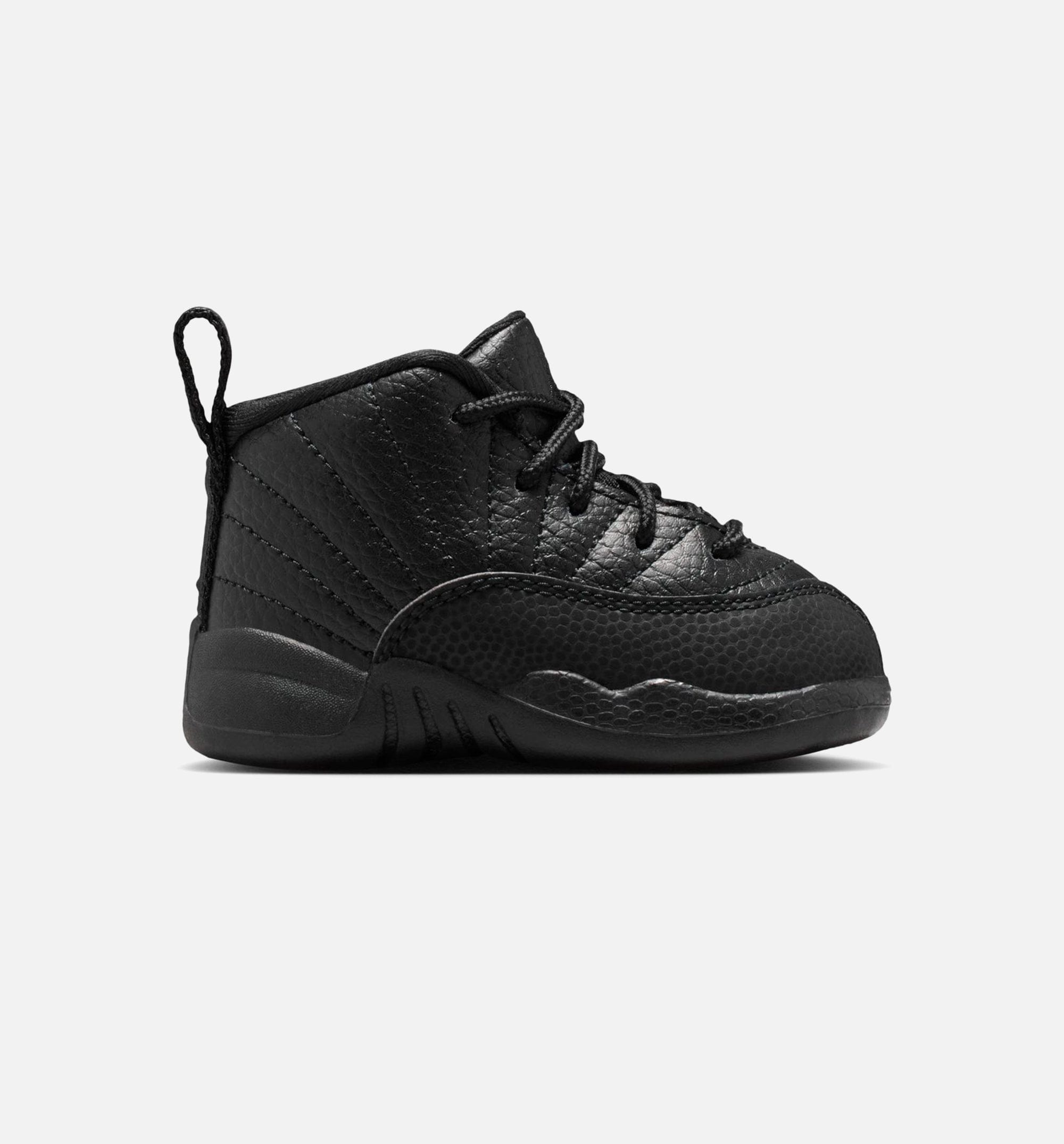 Air Jordan 12 Retro Bloodline Infant Toddler Lifestyle Shoe - Black/Varsity Red Free Shipping