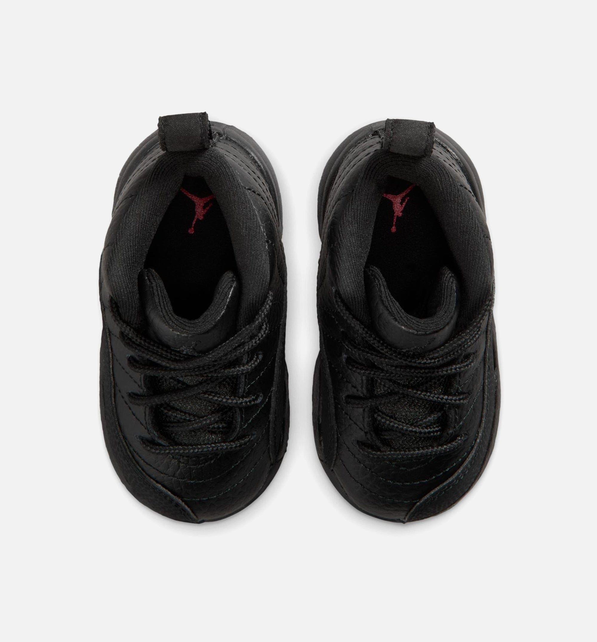 Air Jordan 12 Retro Bloodline Infant Toddler Lifestyle Shoe - Black/Varsity Red Free Shipping