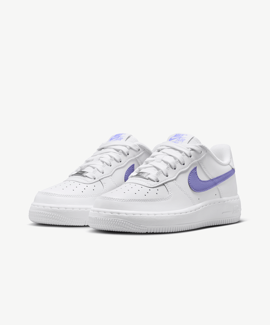 NIKE | AIR FORCE 1 { WHITE/LIGHT THISTLE - WHITE