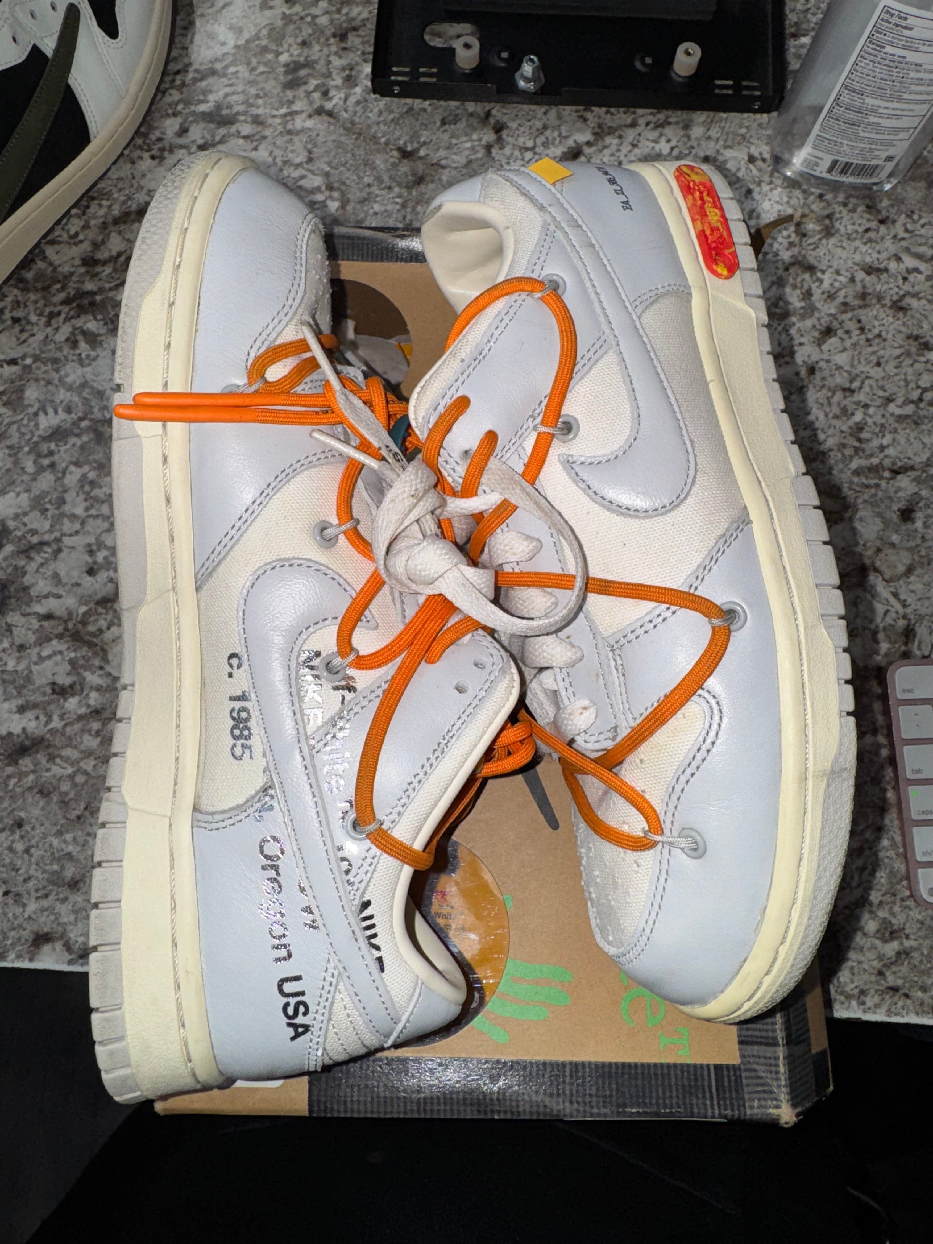 Nike Dunk Low Off - White Lot 44 (DAMAGED BOX)