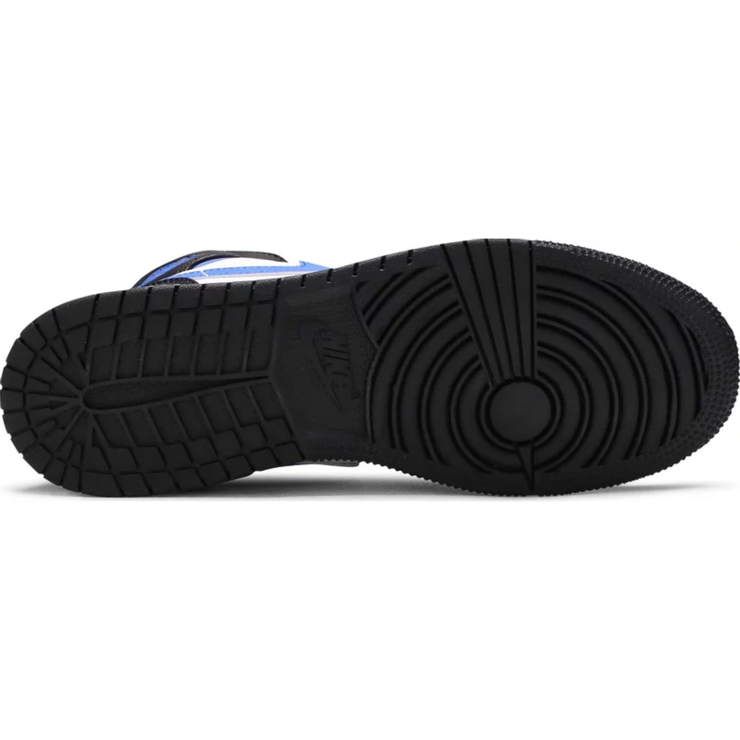 Nike Air Jordan 1 Mid White Black Racer Blue (GS)