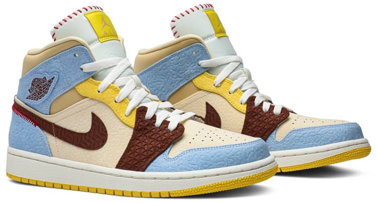 Nike Air Jordan 1 Mid SE Fearless Maison Chateau Rouge