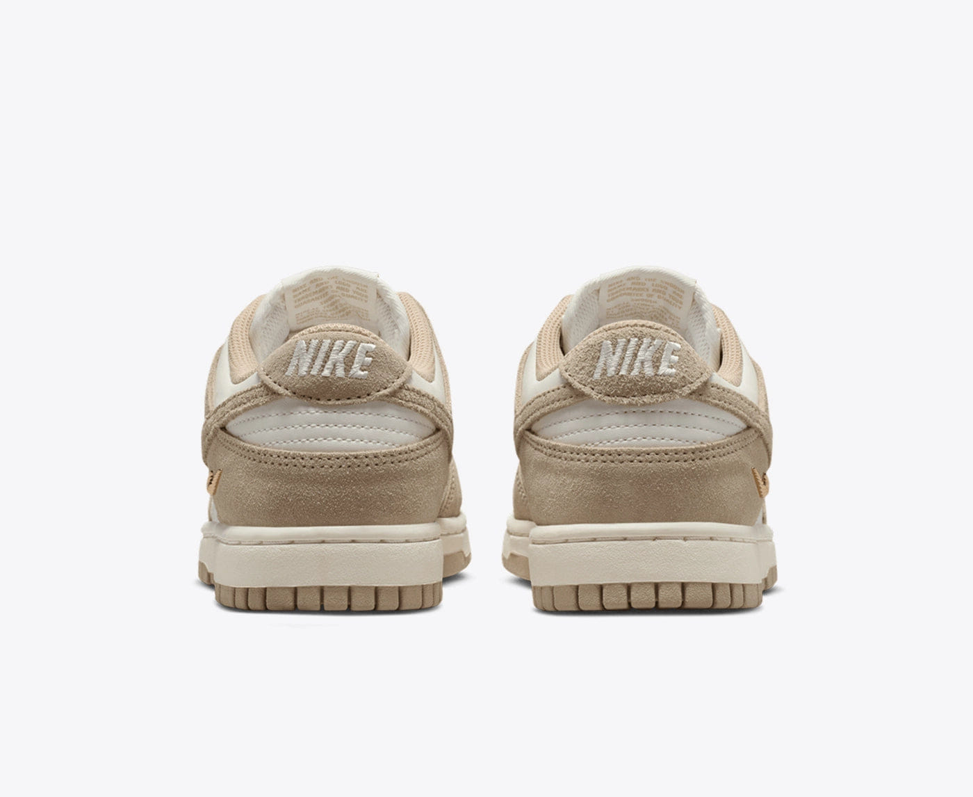Nike DUNK LOW SAIL/LINEN - WHITE - METALLIC GOLD