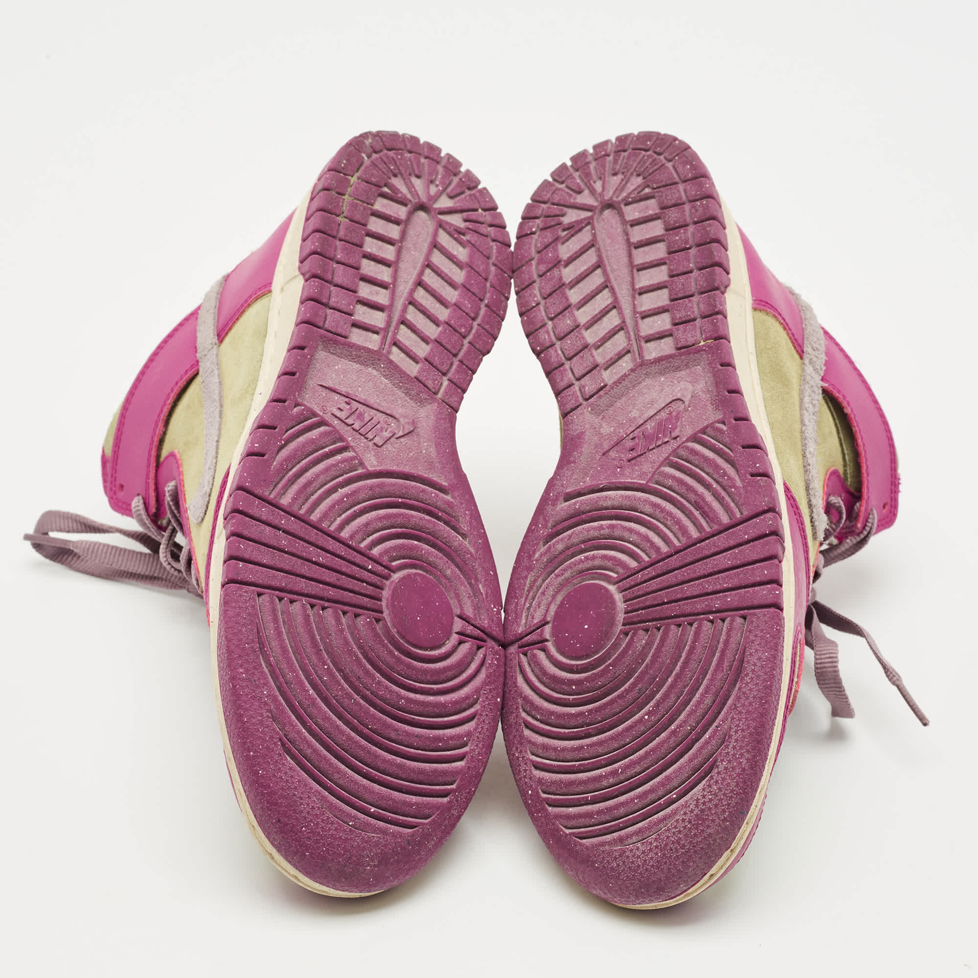 Nike Multicolor Leather And Suede Dunk Dynamic Berry High Sneakers