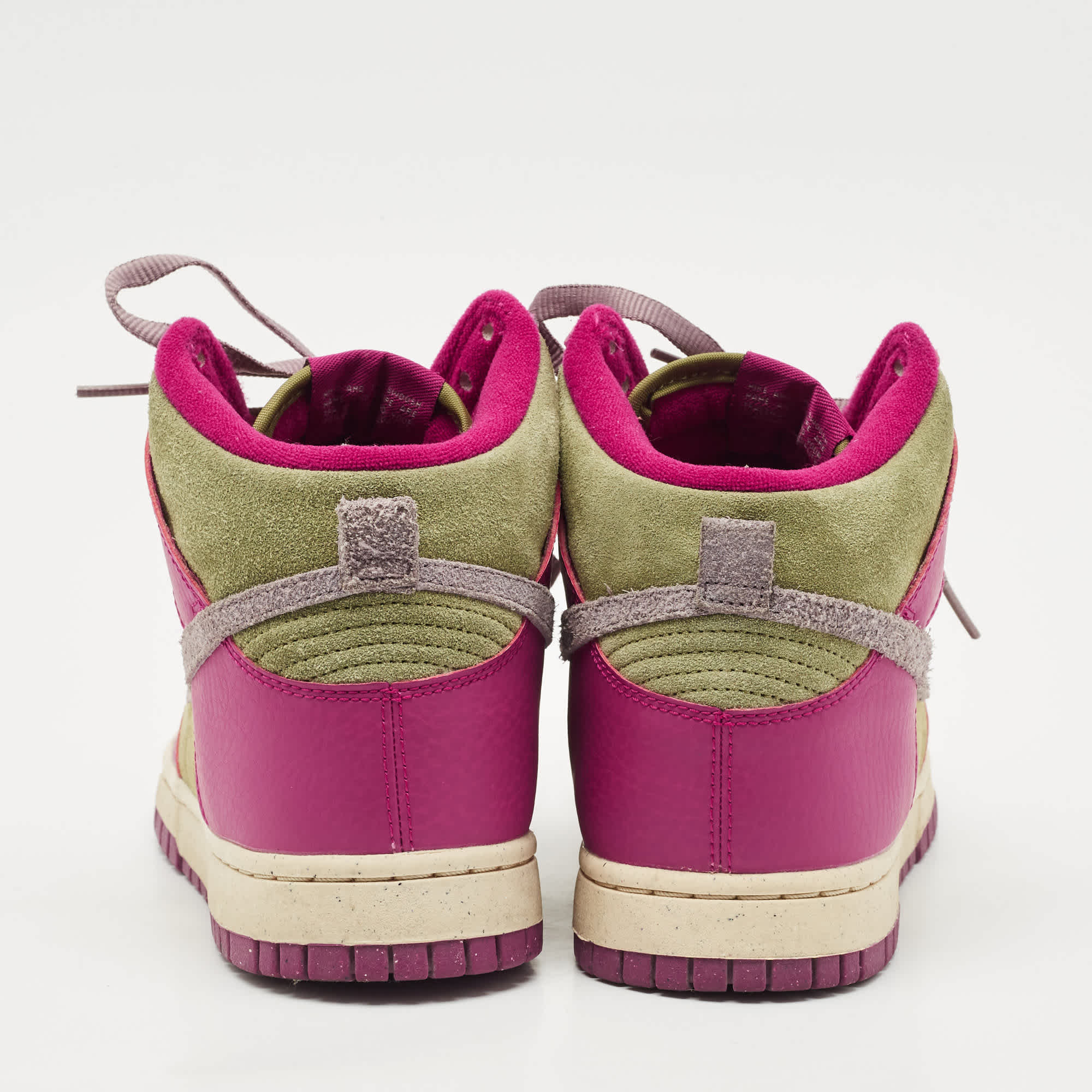 Nike Multicolor Leather And Suede Dunk Dynamic Berry High Sneakers