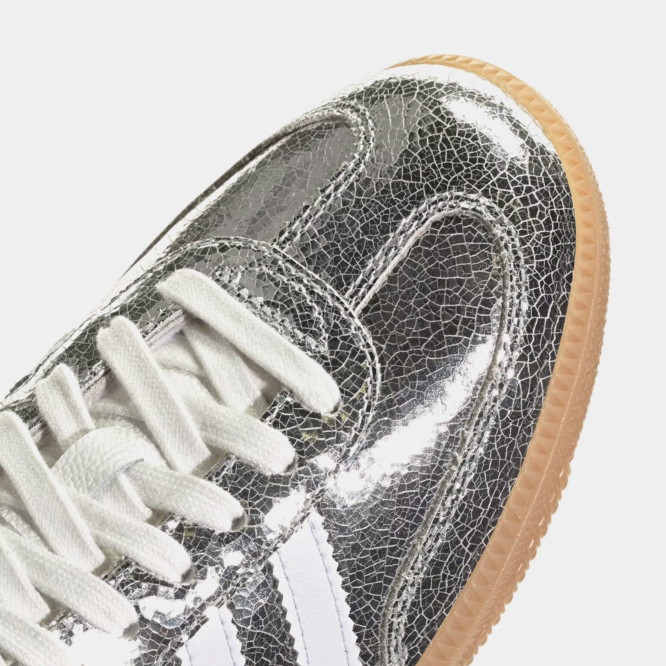 adidas Samba OG Womens Lifestyle Shoes (Silver Metallic/Cloud White/Core White)