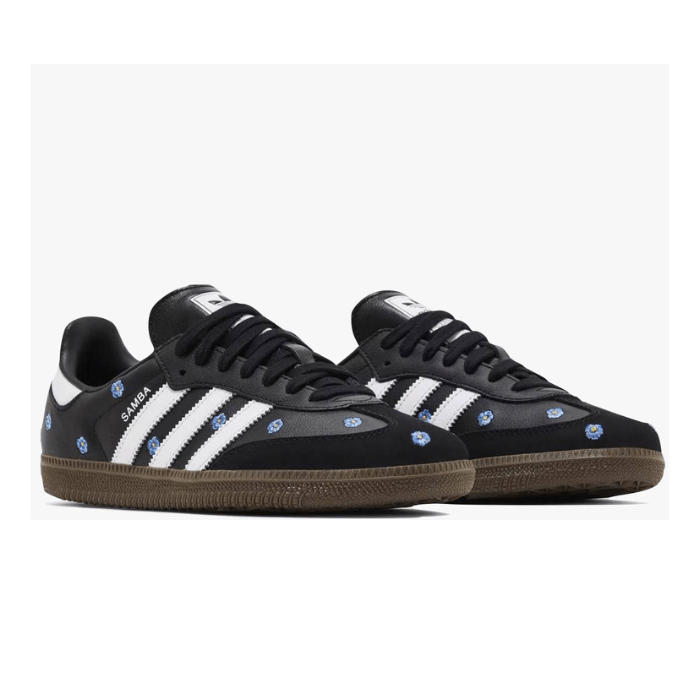 Adidas Samba Light Blue Floral Core Black (Women's)