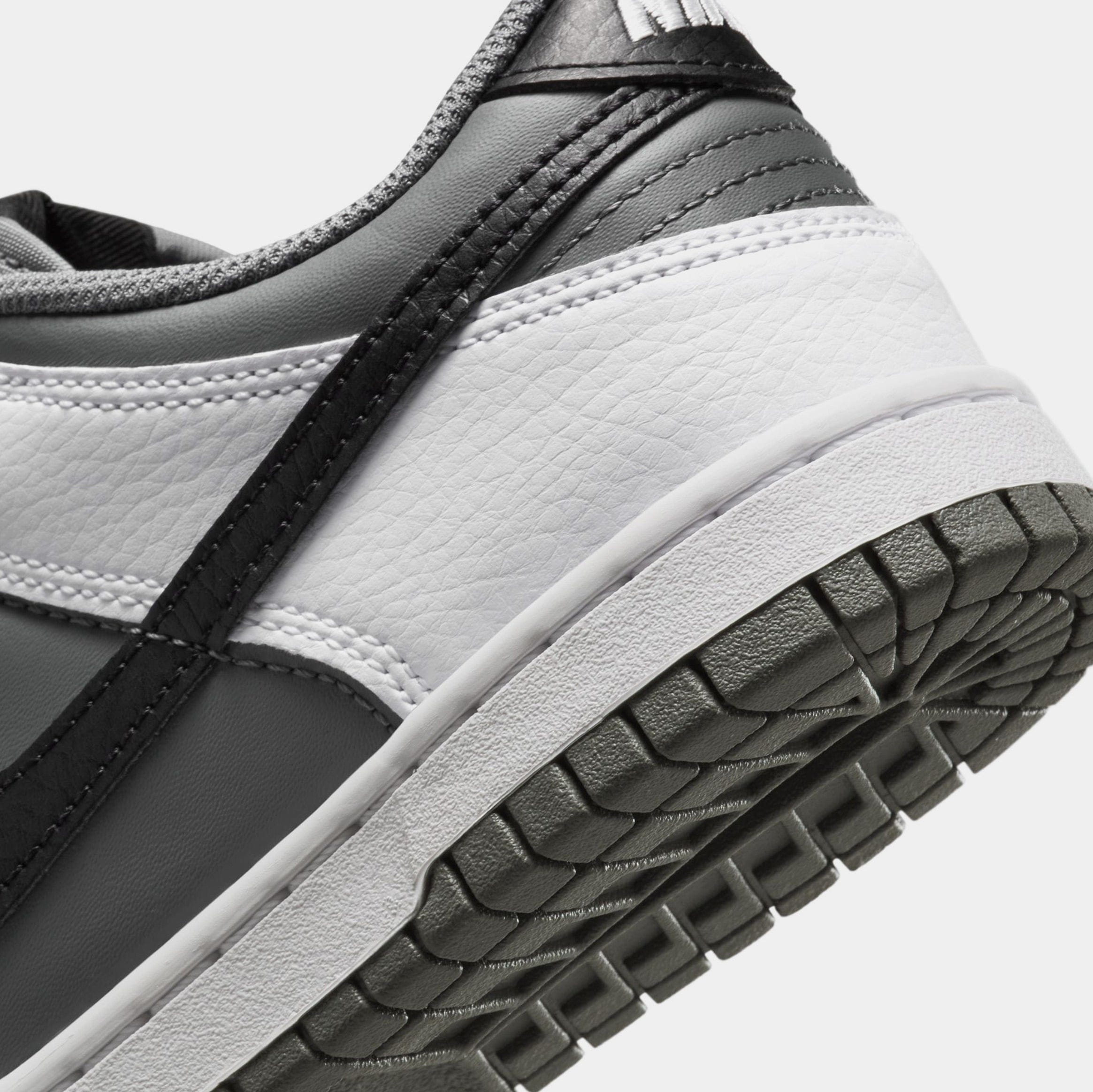 Nike Dunk Low Grade School Lifestyle Shoes (White/Black/Smoke Grey)