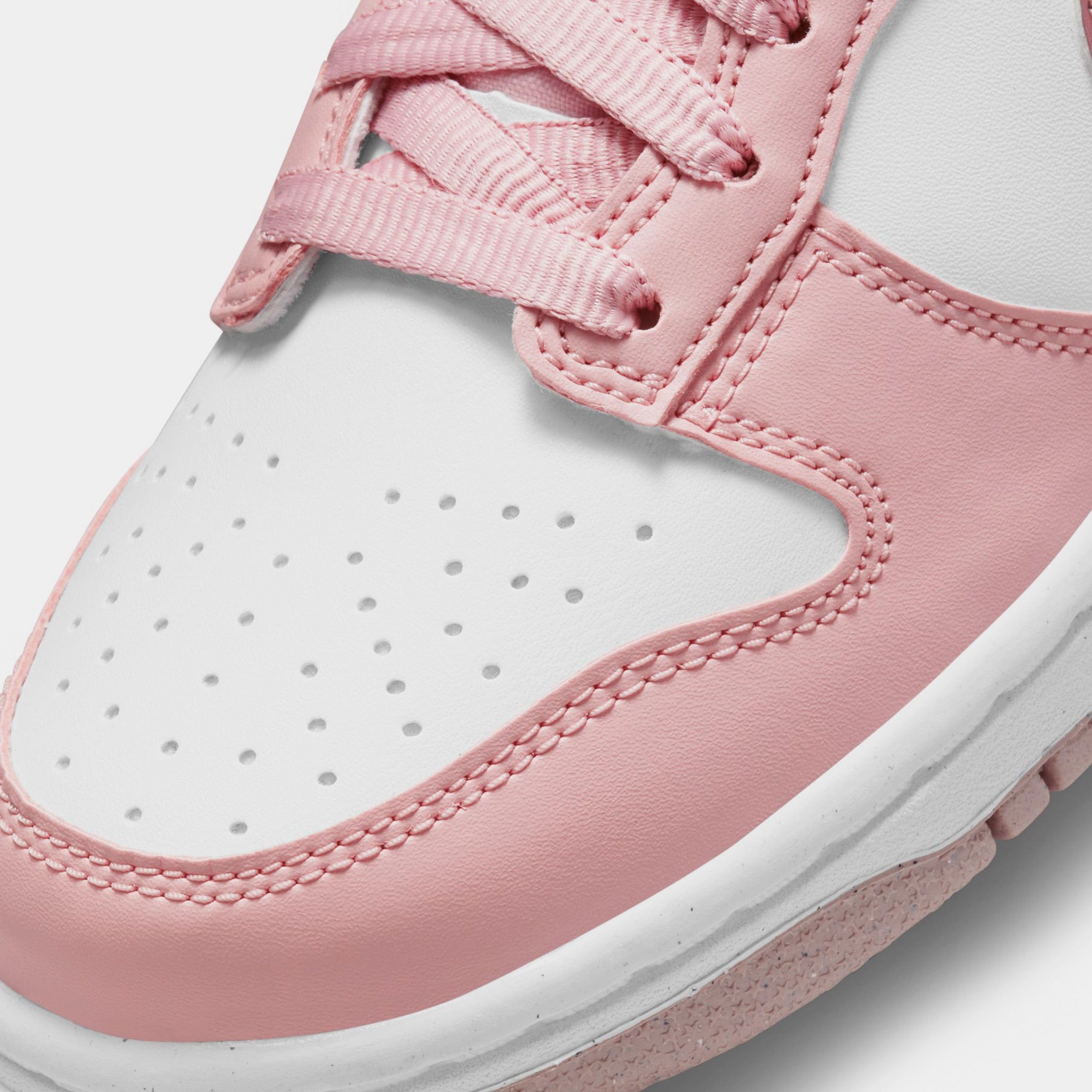 Nike Dunk Low Grade School Lifestyle Shoes (Pink Velvet/White)