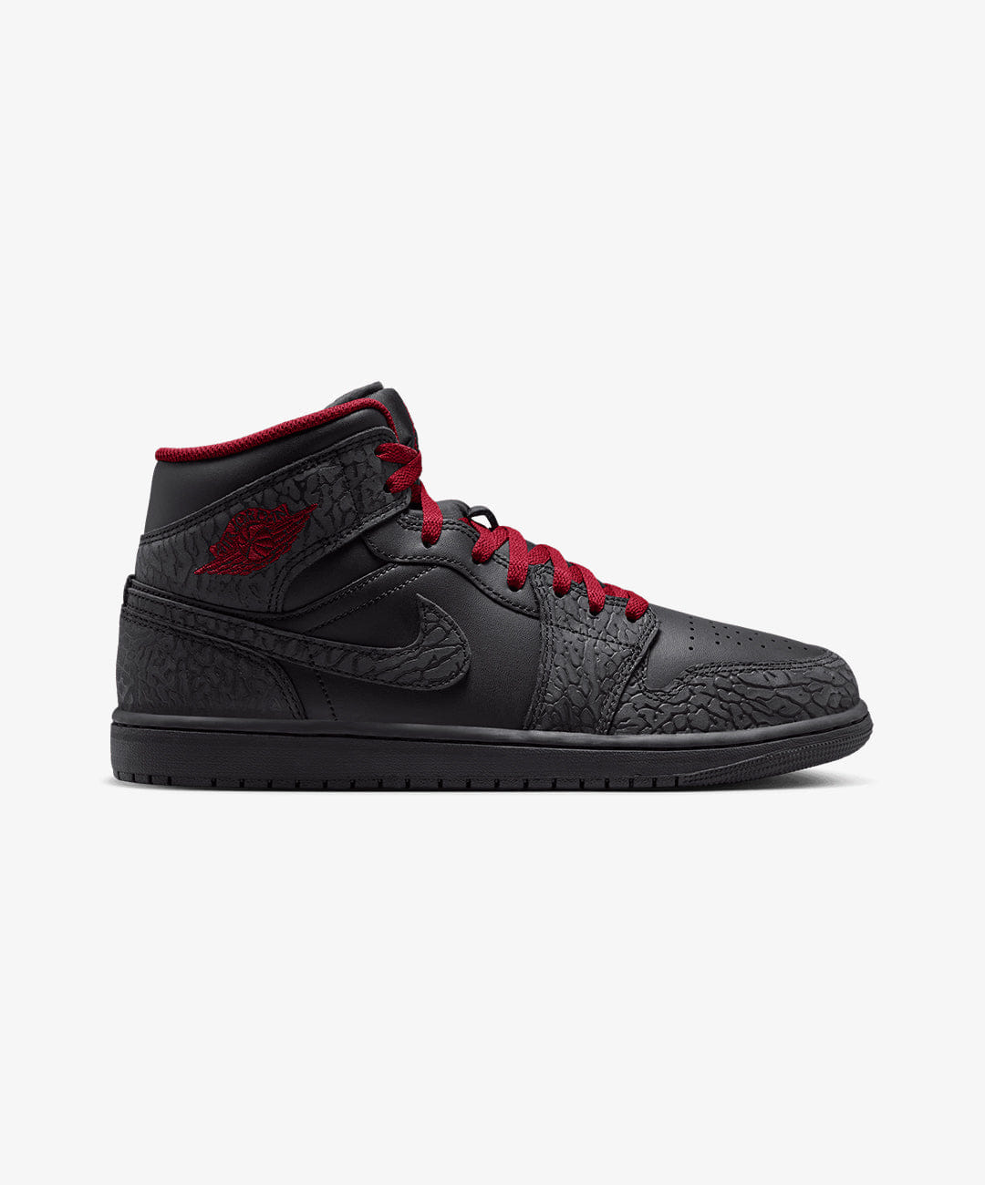 Air Jordan JORDAN | AIR JORDAN 1 MID { BLACK/TOUGH RED - BLACK