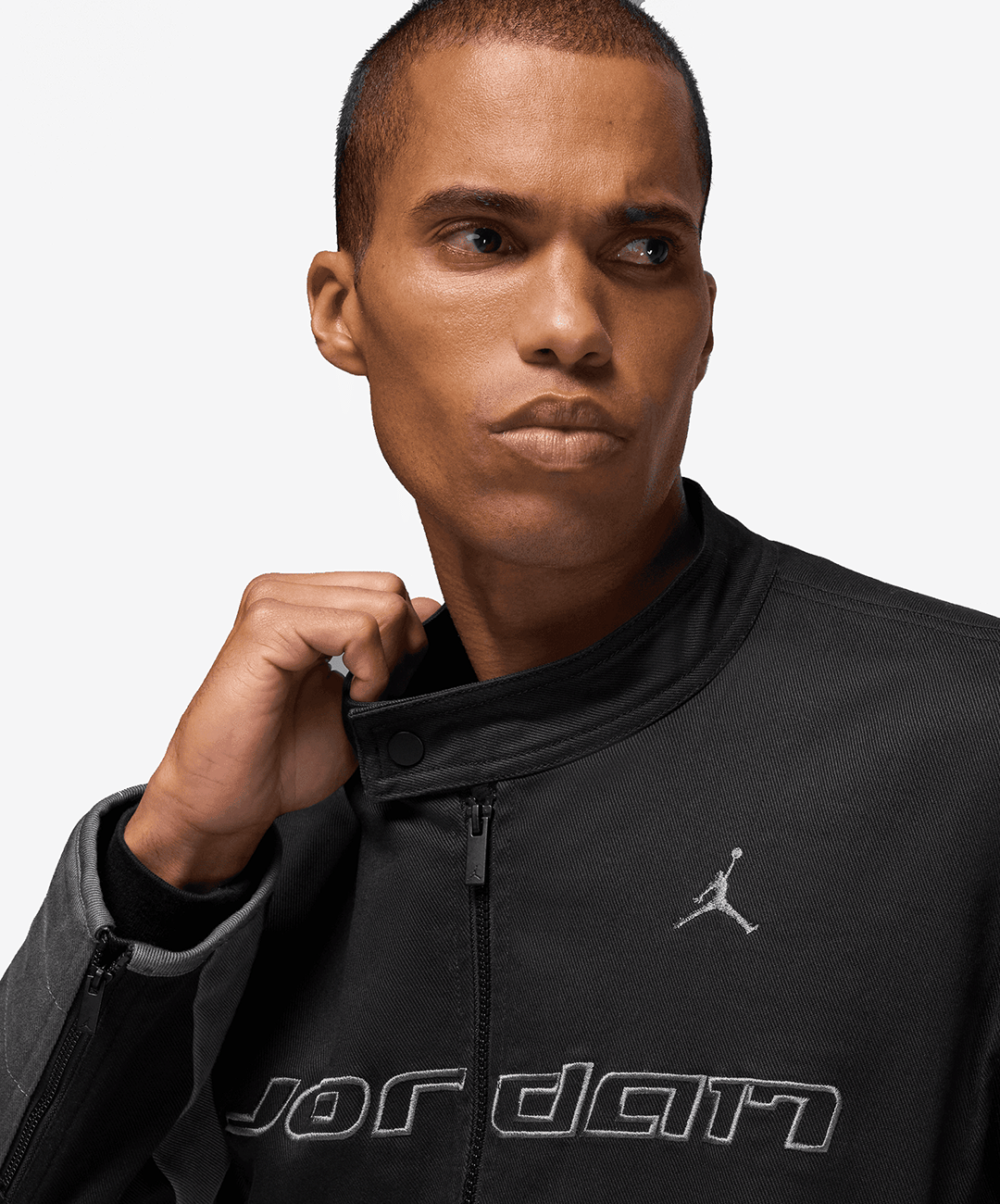 Air Jordan JORDAN | BROOKLYN MOTORSPORT JACKET { BLACK/IRON GREY/IRON GREY
