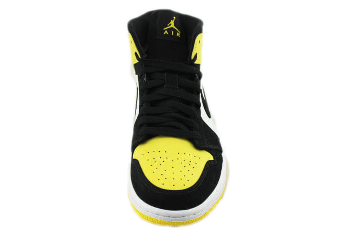 Air Jordan 1 Mid Yellow Toe Black