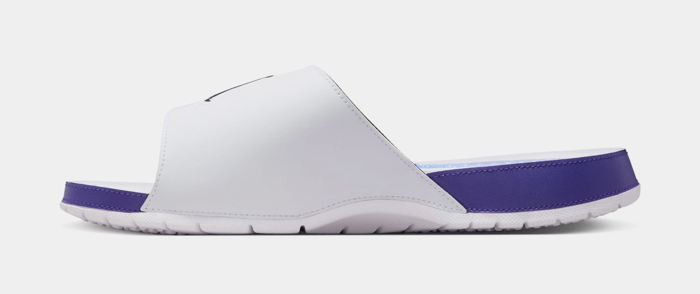 Air Jordan Hydro 5 Retro Slides Mens Sandals (White/New Emerald/Grape Ice/Black)