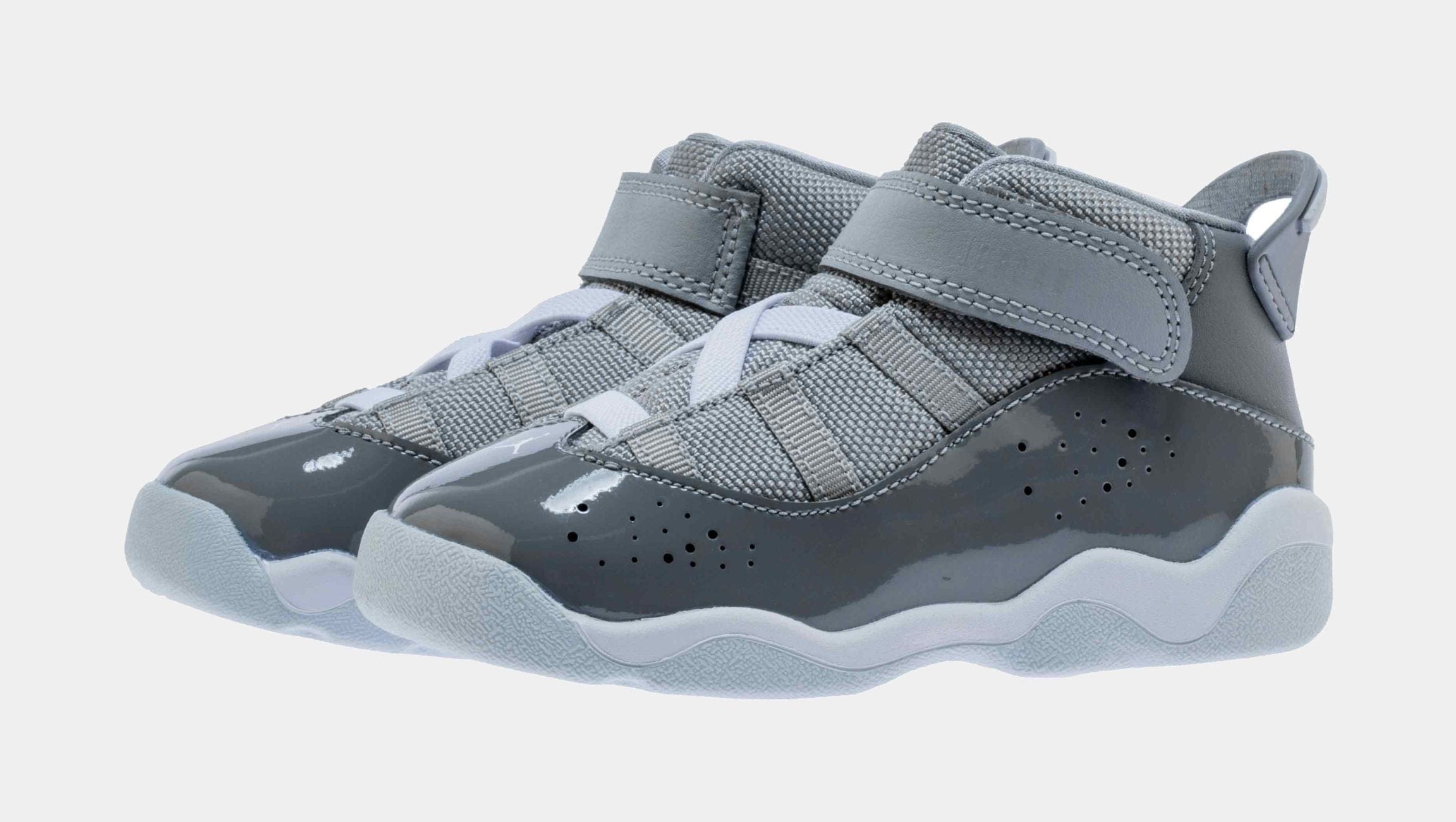 Air Jordan 6 Rings Infant Toddler Lifestyle Shoe (Grey/White)