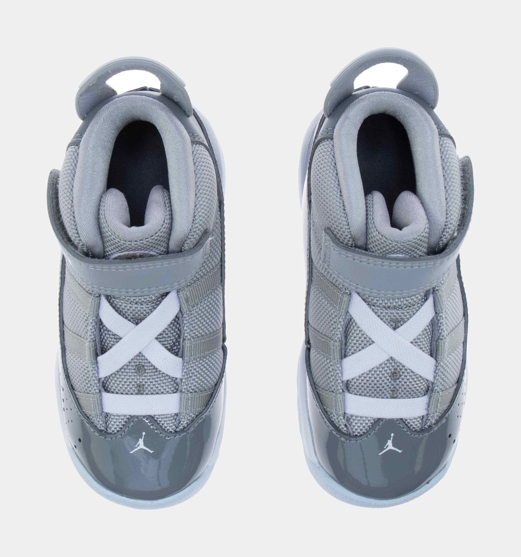 Air Jordan 6 Rings Infant Toddler Lifestyle Shoe (Grey/White)