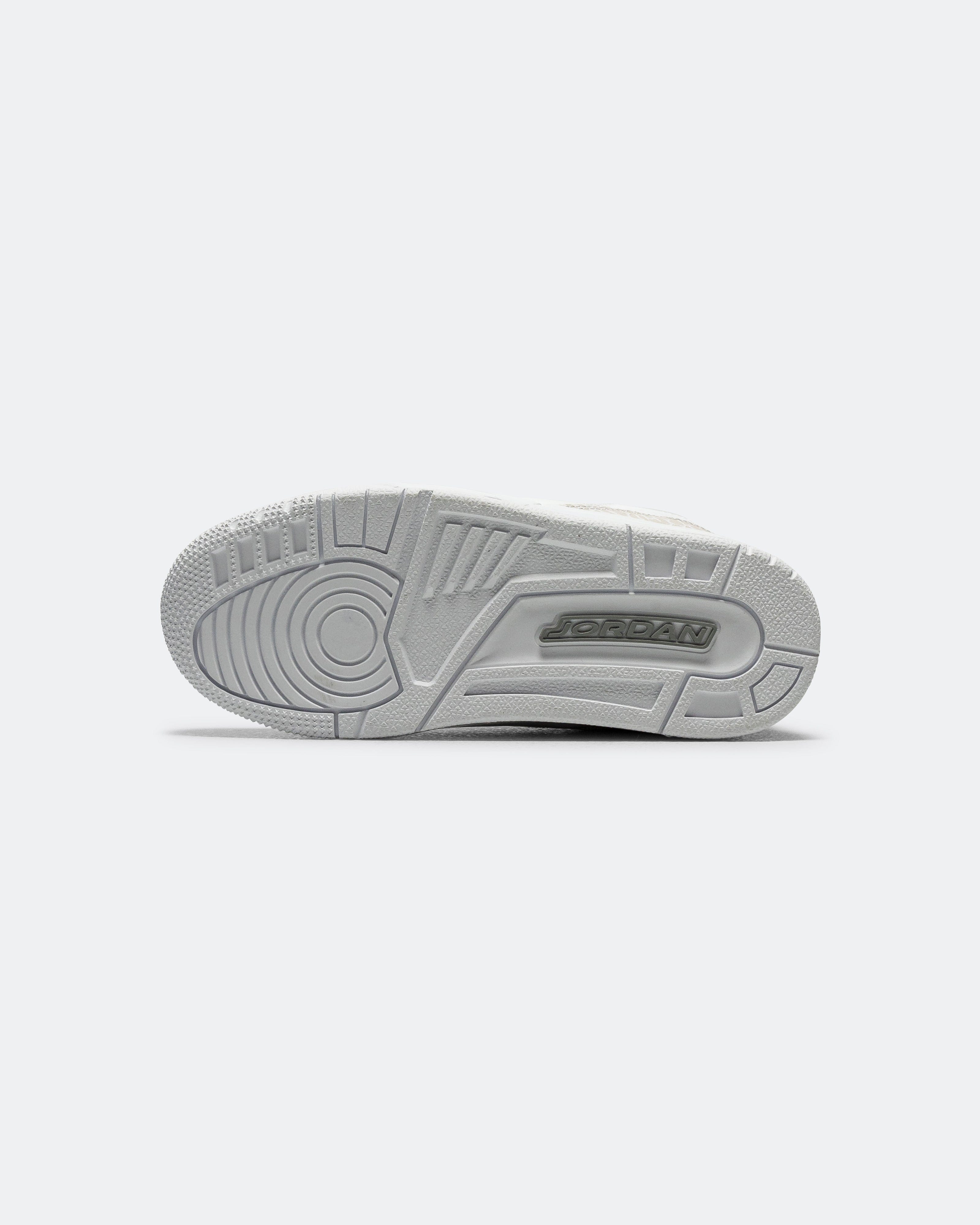 Air Jordan 3 Retro PS - White/White - Metallic Silver
