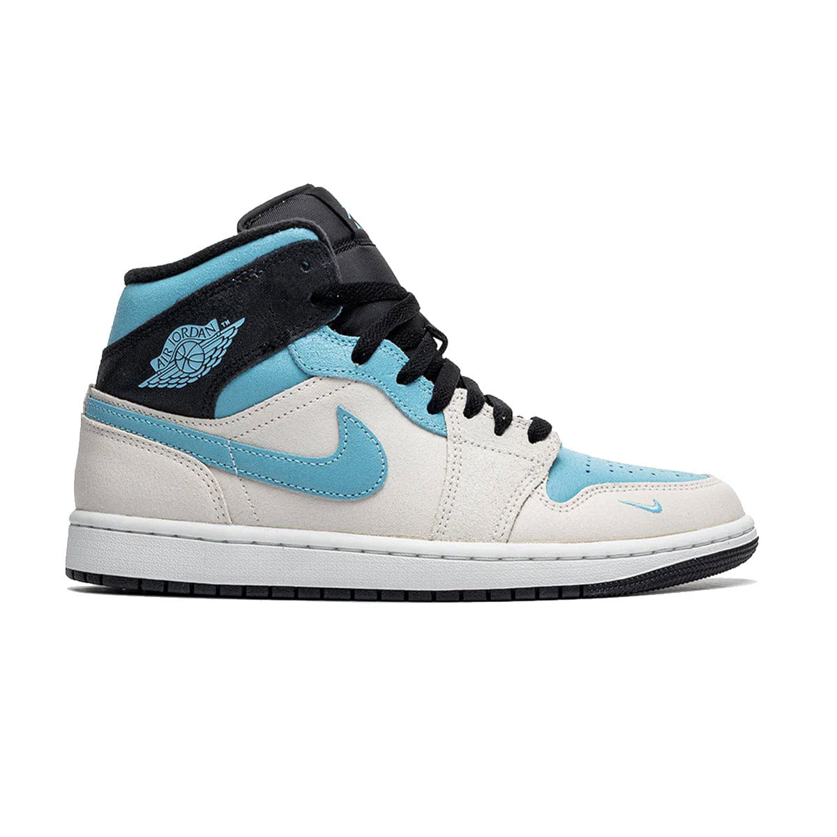 Air Jordan 1 Mid SE White/Light Blue/Grey